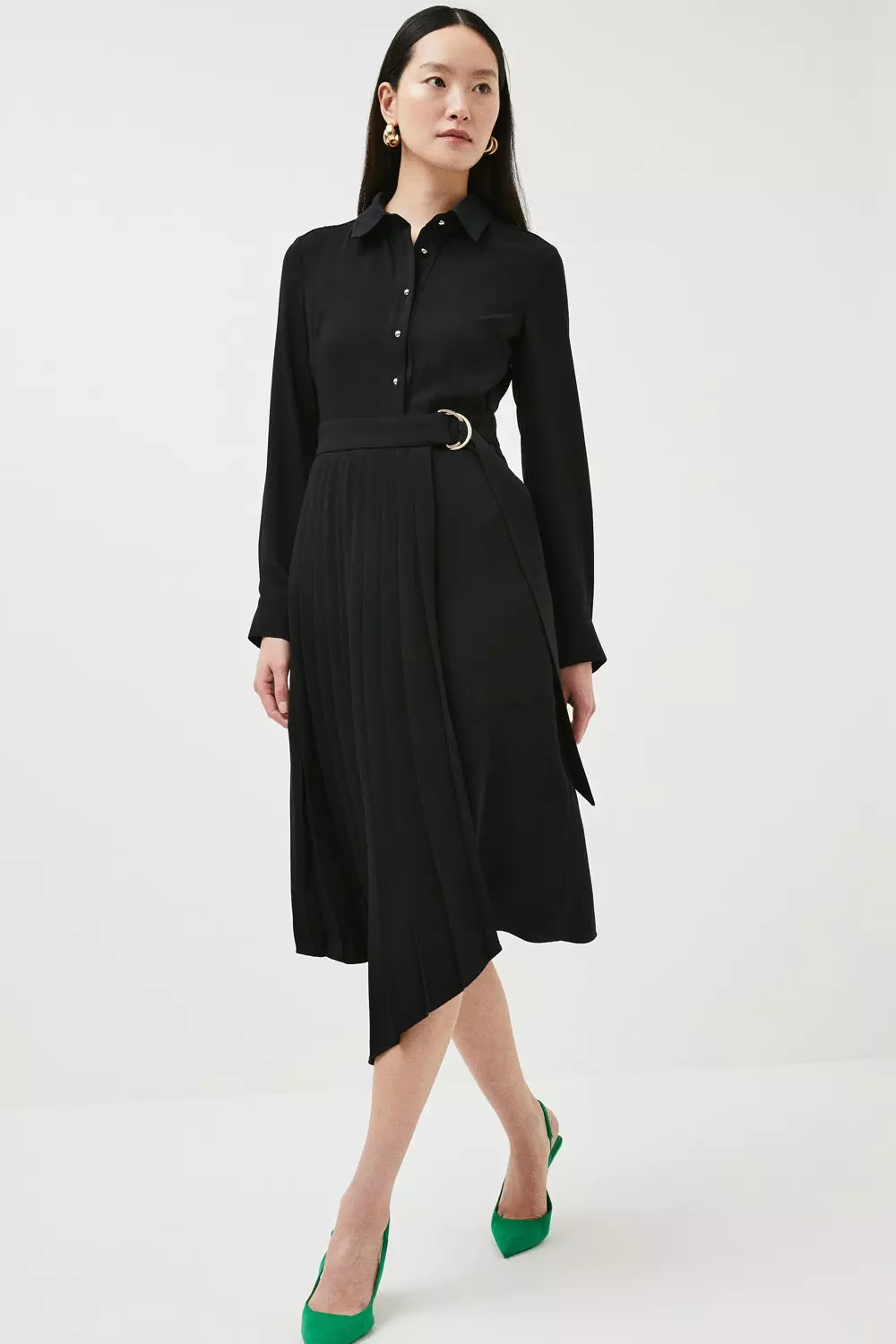 Long sleeve tailored dress hotsell