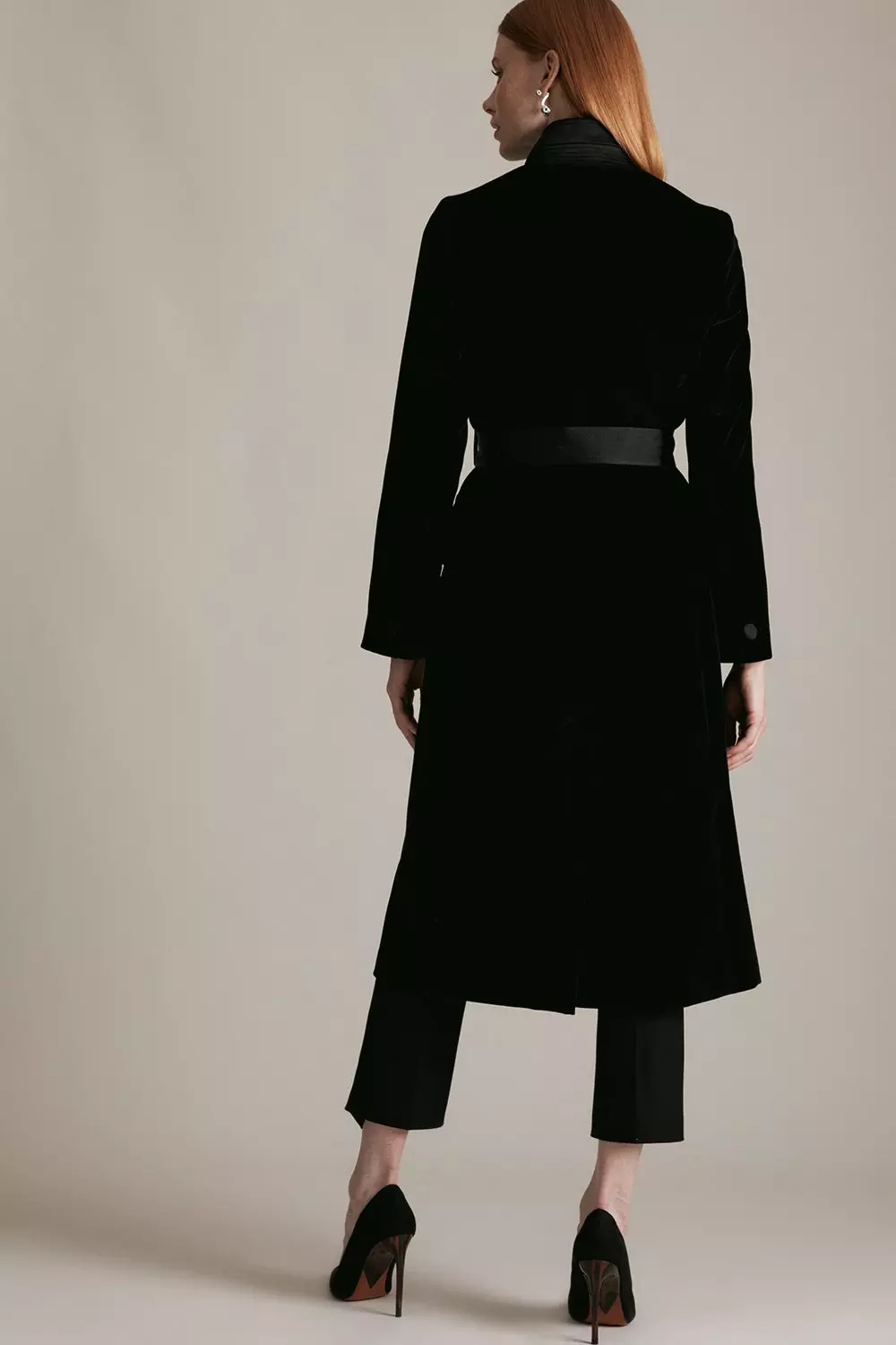 Karen millen velvet coat best sale