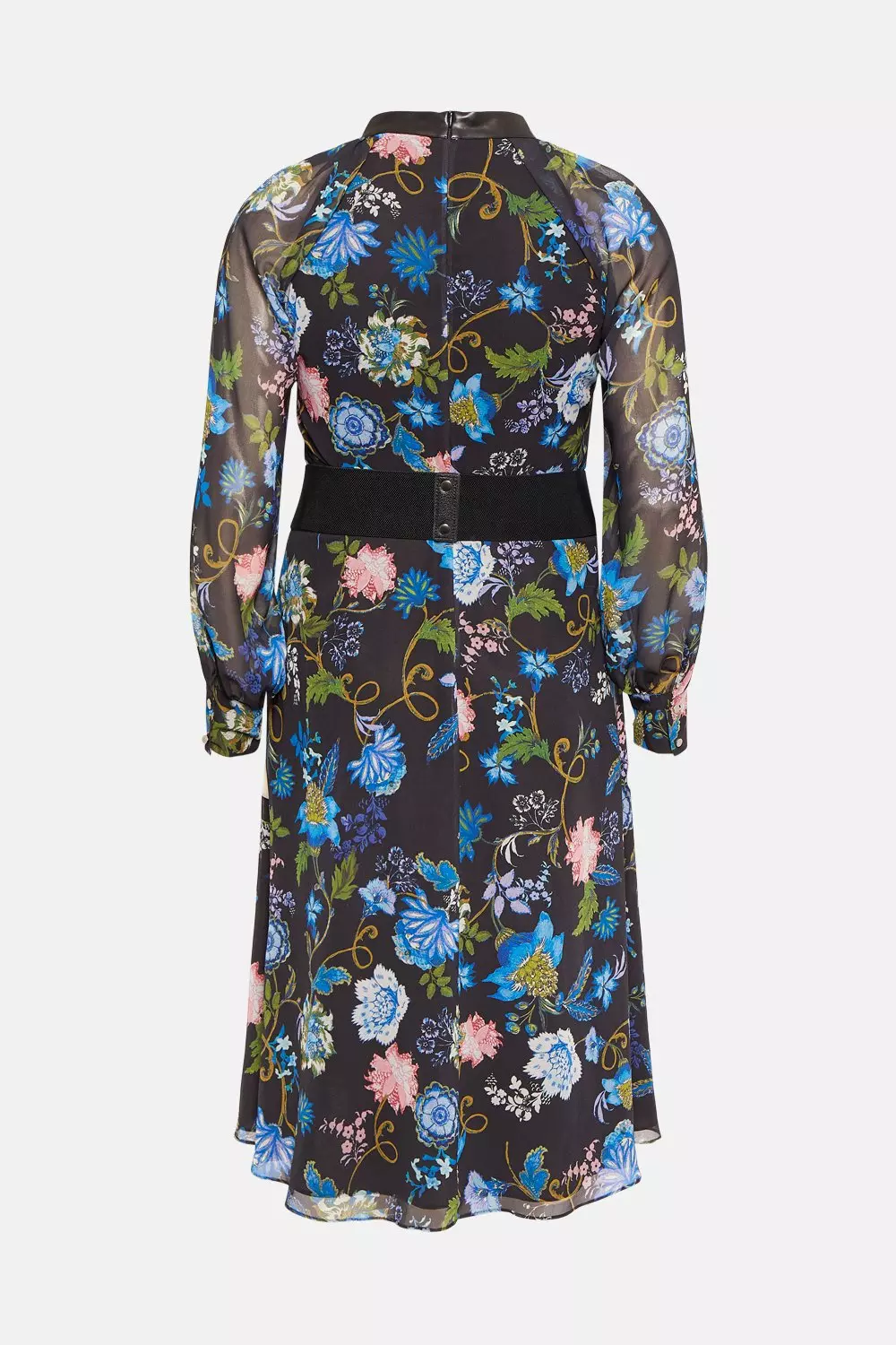 KarenMillen/Floral Pleated ベルト付き ミニドレス bkk20712_floral_xl?pdp.template