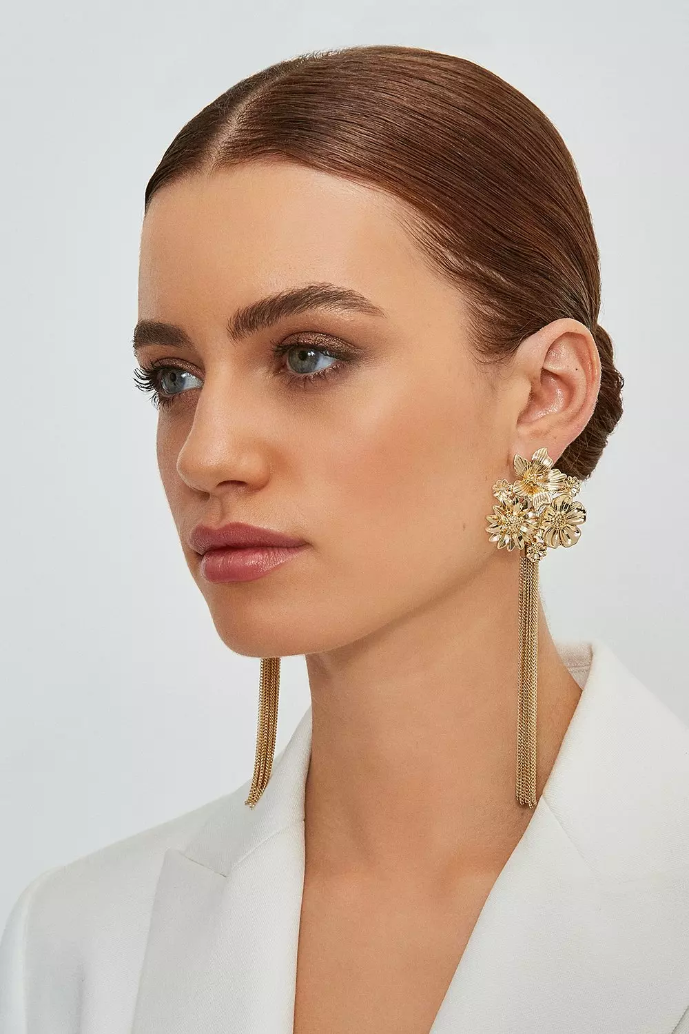 Karen ferner millen logo stud earrings