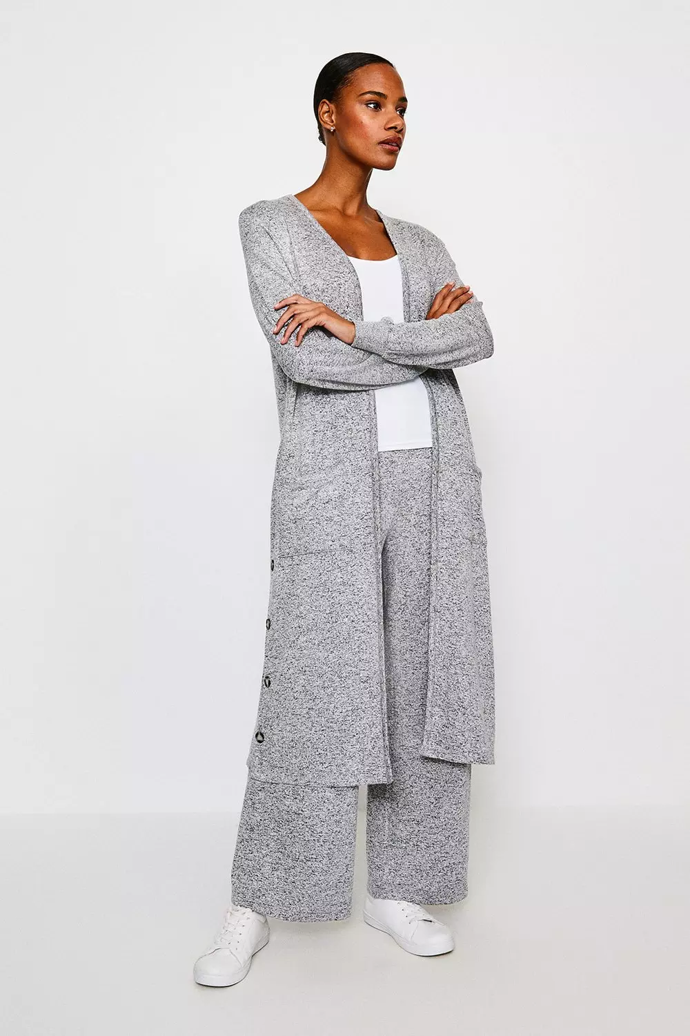 Grey lounge cardigan sale