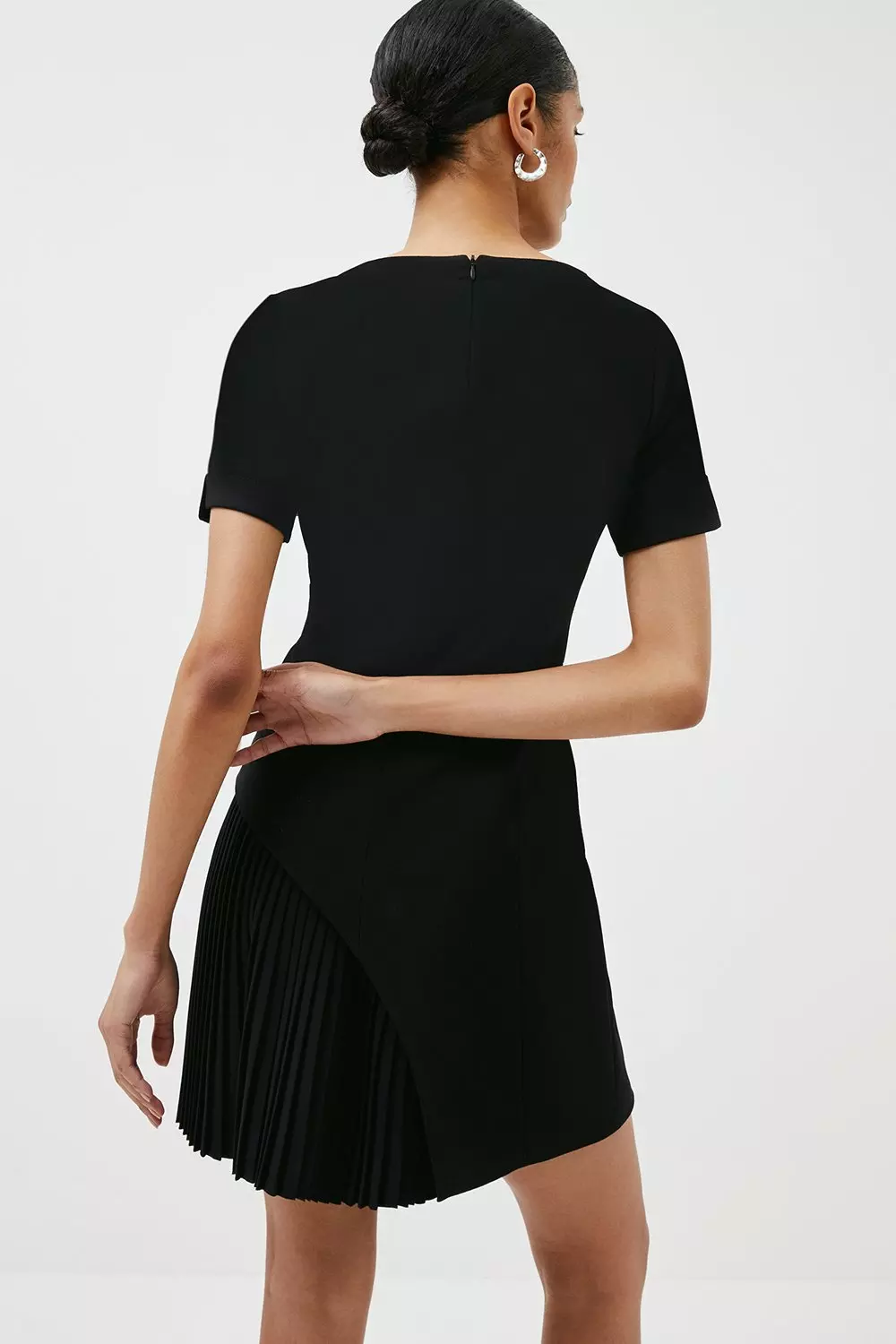 Karen millen pleated hem dress best sale