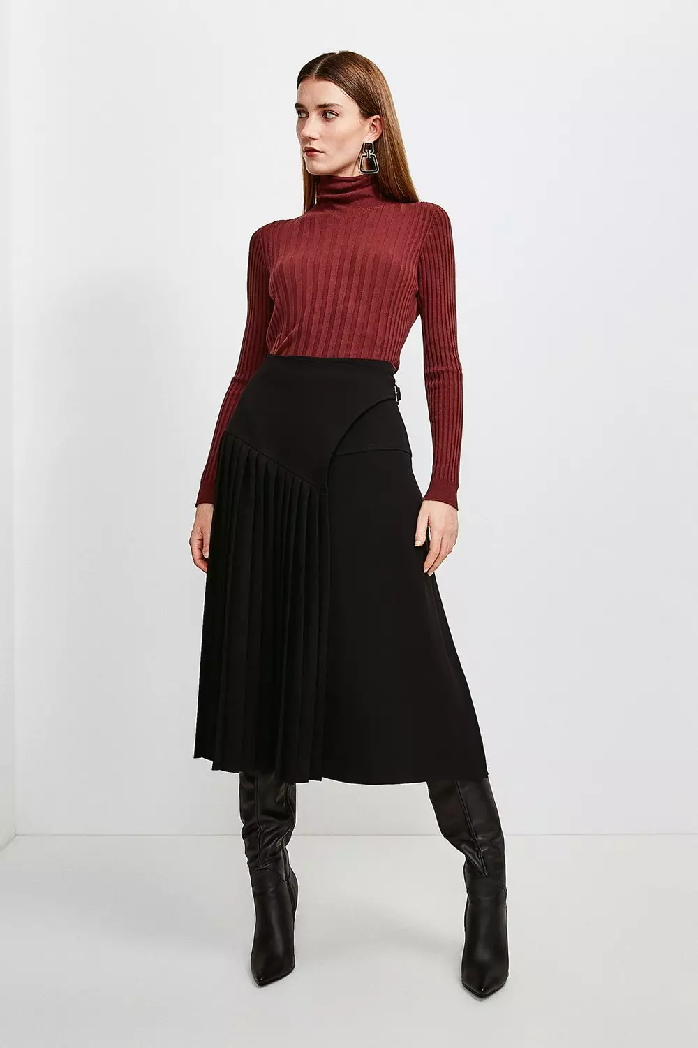 スカート wrap Pleated Skirt SLY スカート WRAP PLEATS M/SK ラップ プリーツ ミディスカート