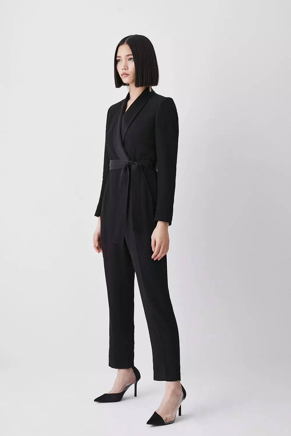 Ladies tuxedo jumpsuit on sale