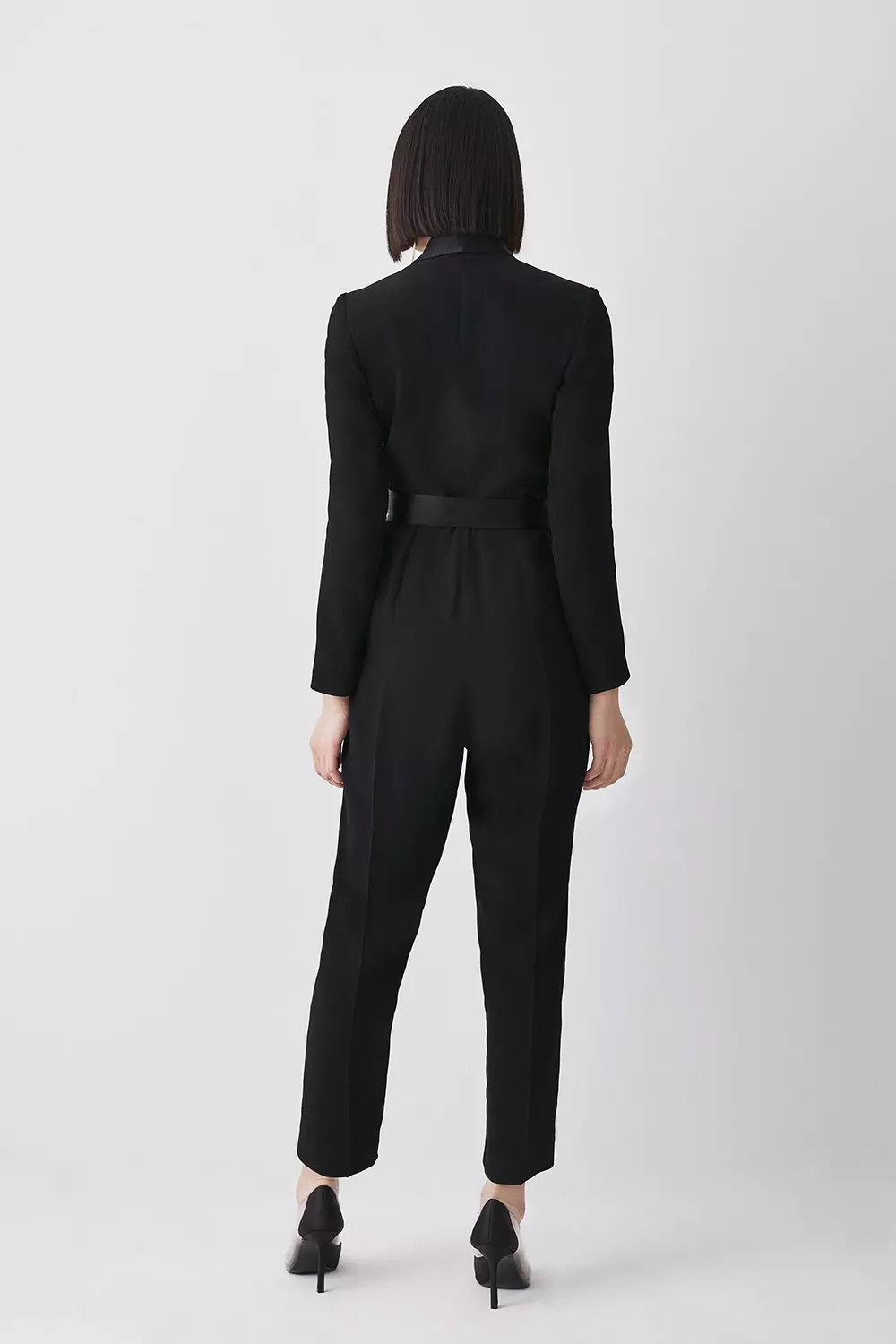 Plus size tuxedo jumpsuit sales