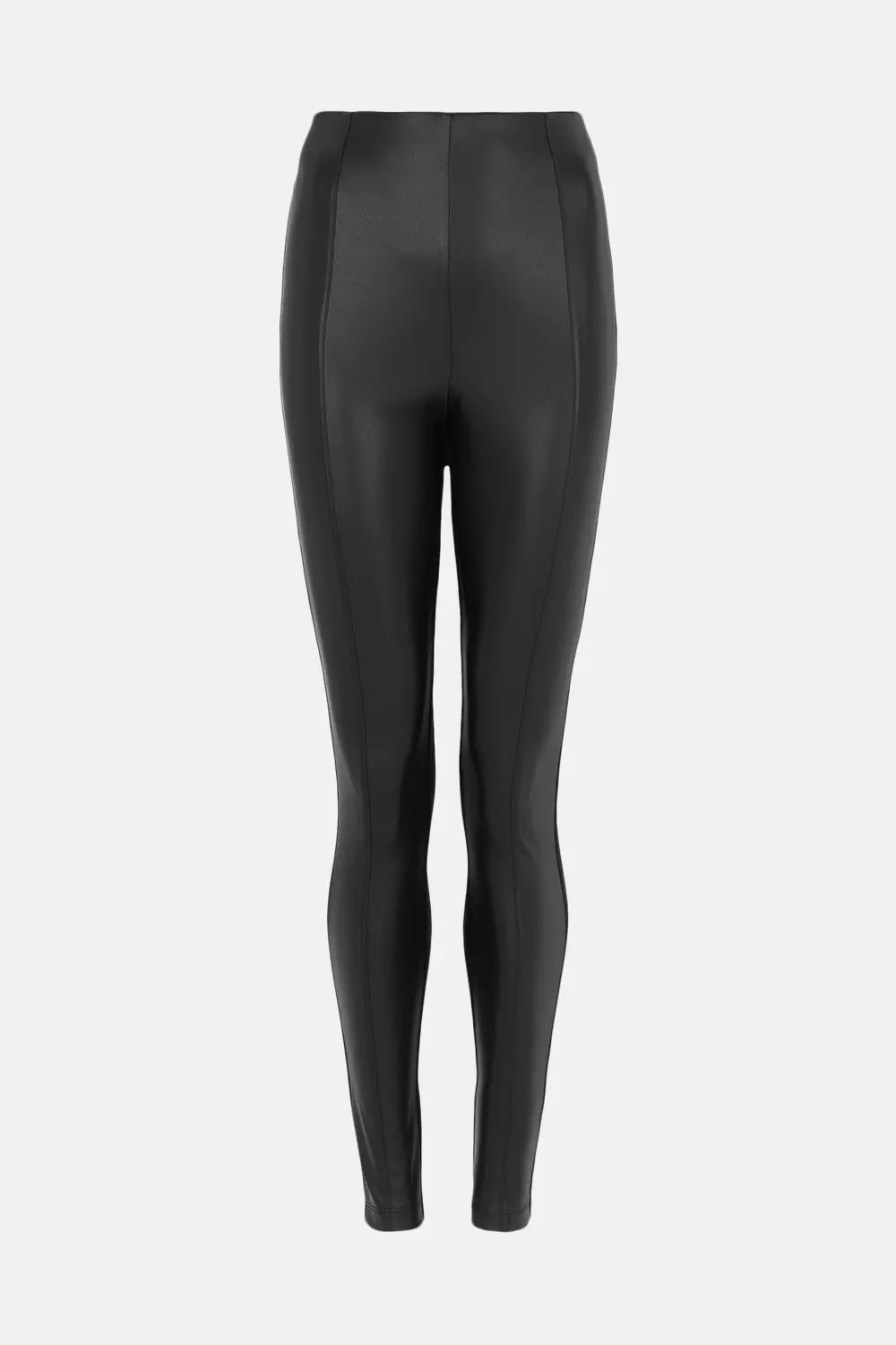 Faux Leather And Ponte Legging Karen Millen