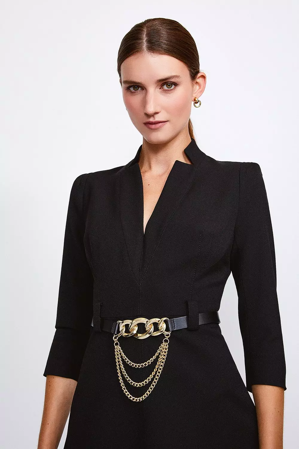 Forever Chain Belt A Line Dress Karen Millen