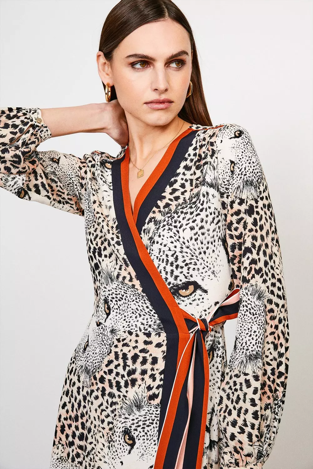 Karen millen leopard mini dress best sale