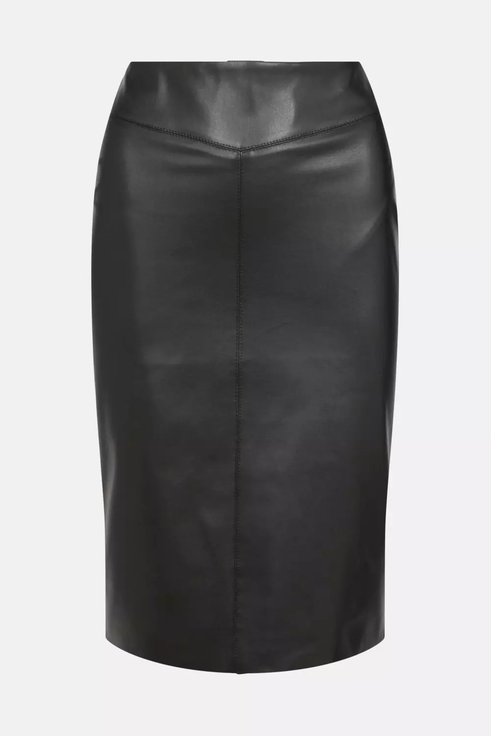 Black leather pencil skirt 9mm best sale