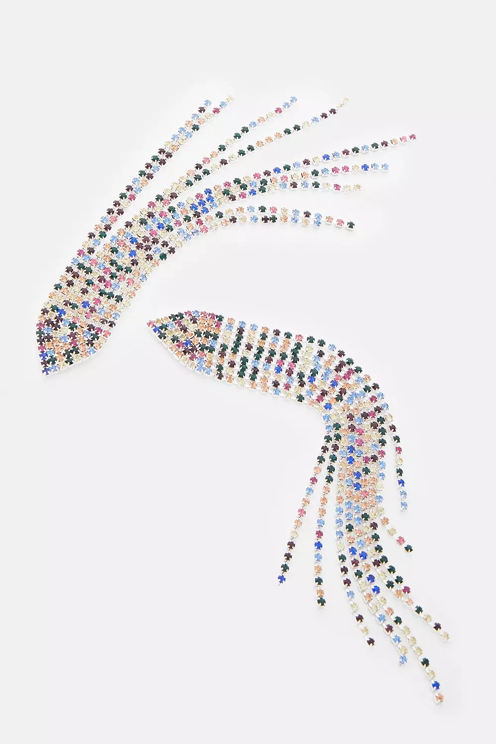 【KAREN MILLEN】ディアマンテシェルステートメント ピアス Diamante Glam Drop Earrings | Karen Millen