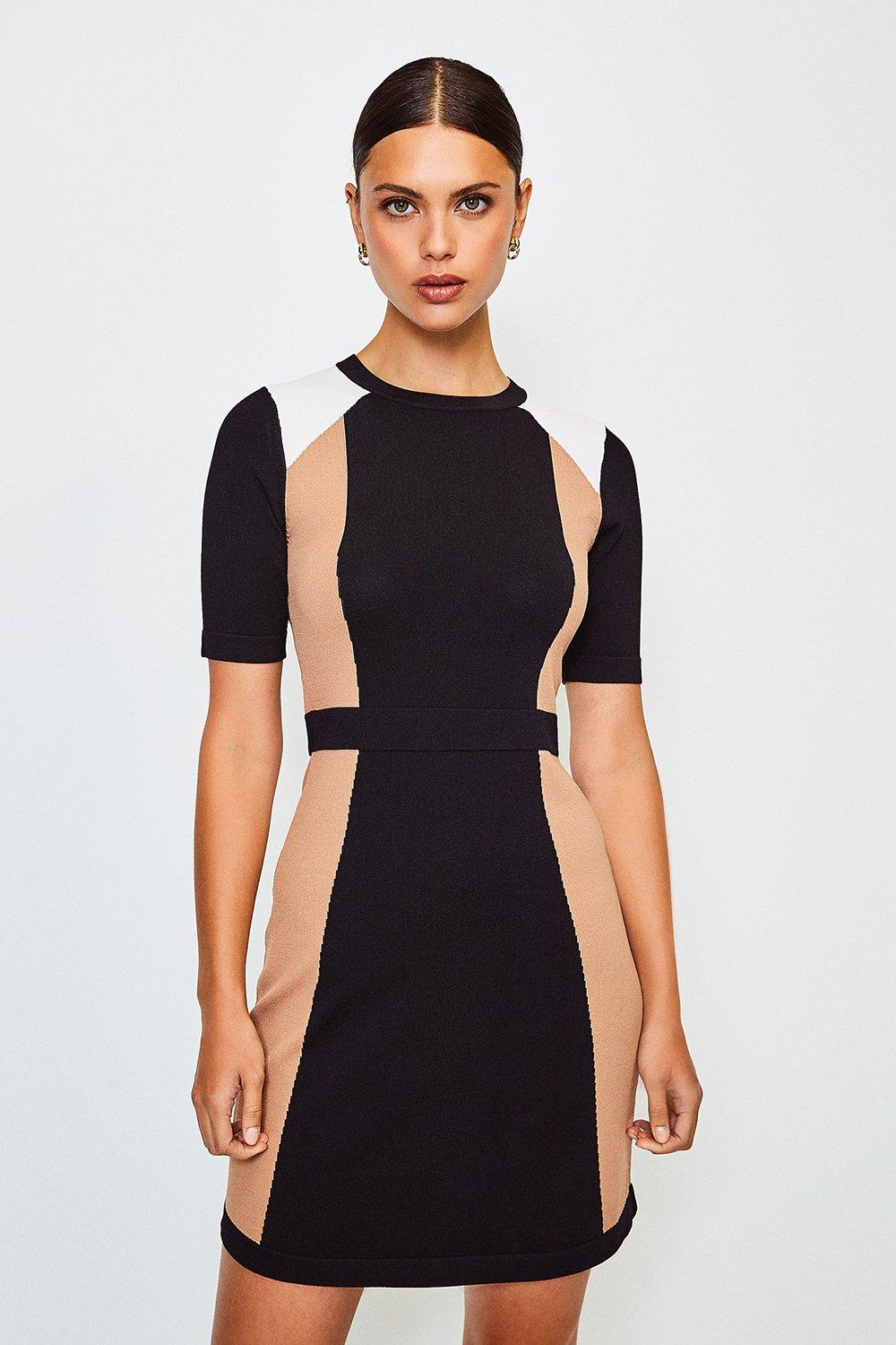 Karen millen colour block dress best sale