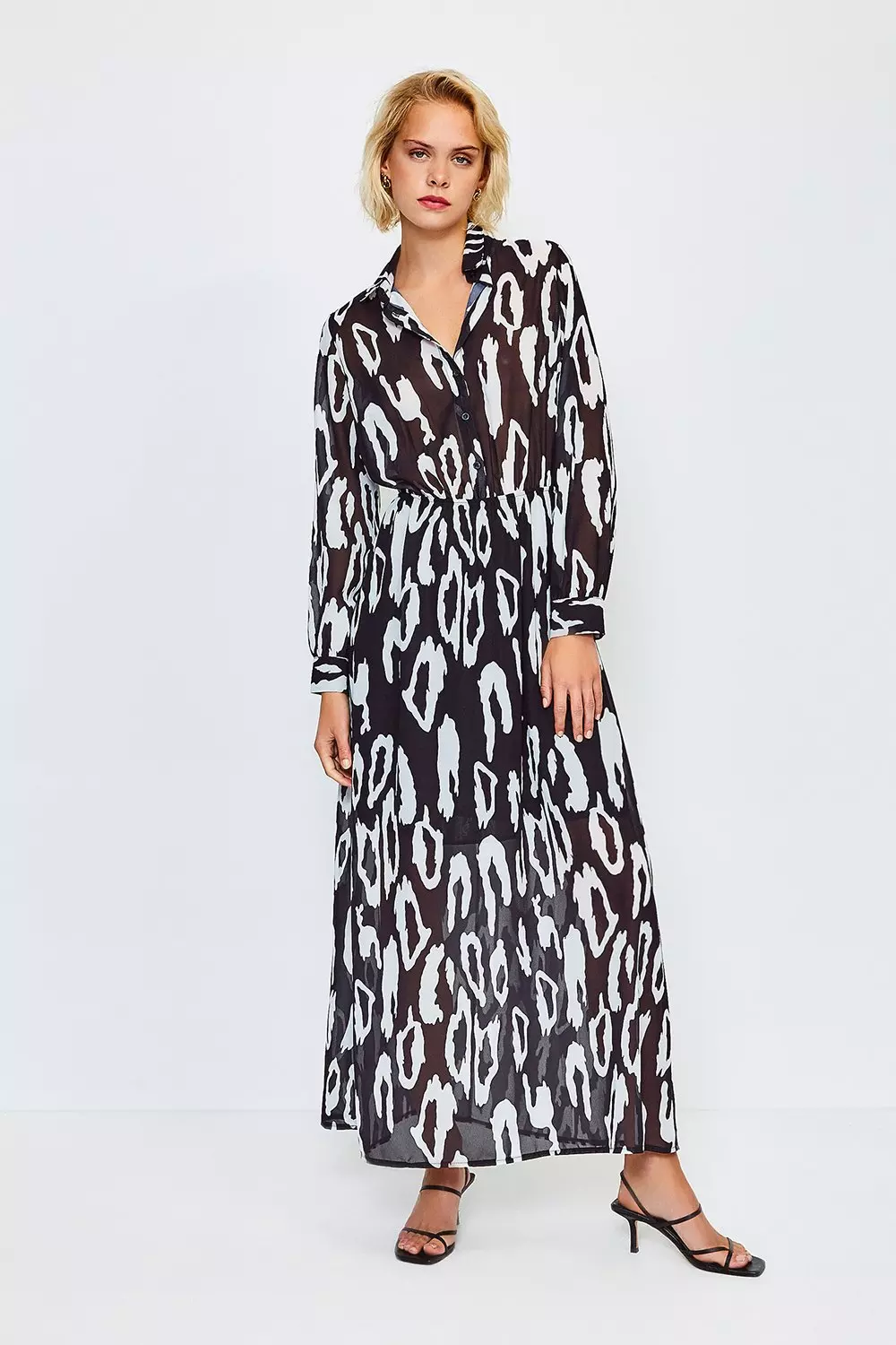 Animal Print Shirt Dress Karen Millen