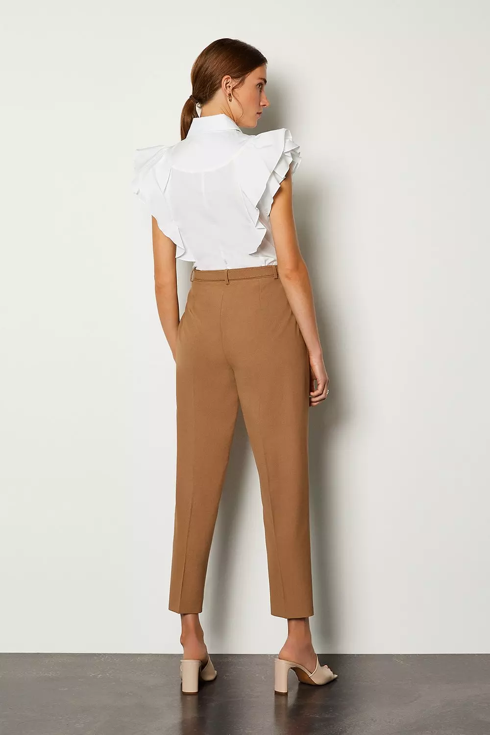 Ruffled Pussy Bow Blouse,レディース