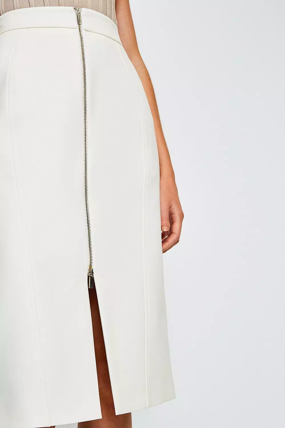 Zip Front Pencil Skirt Karen Millen