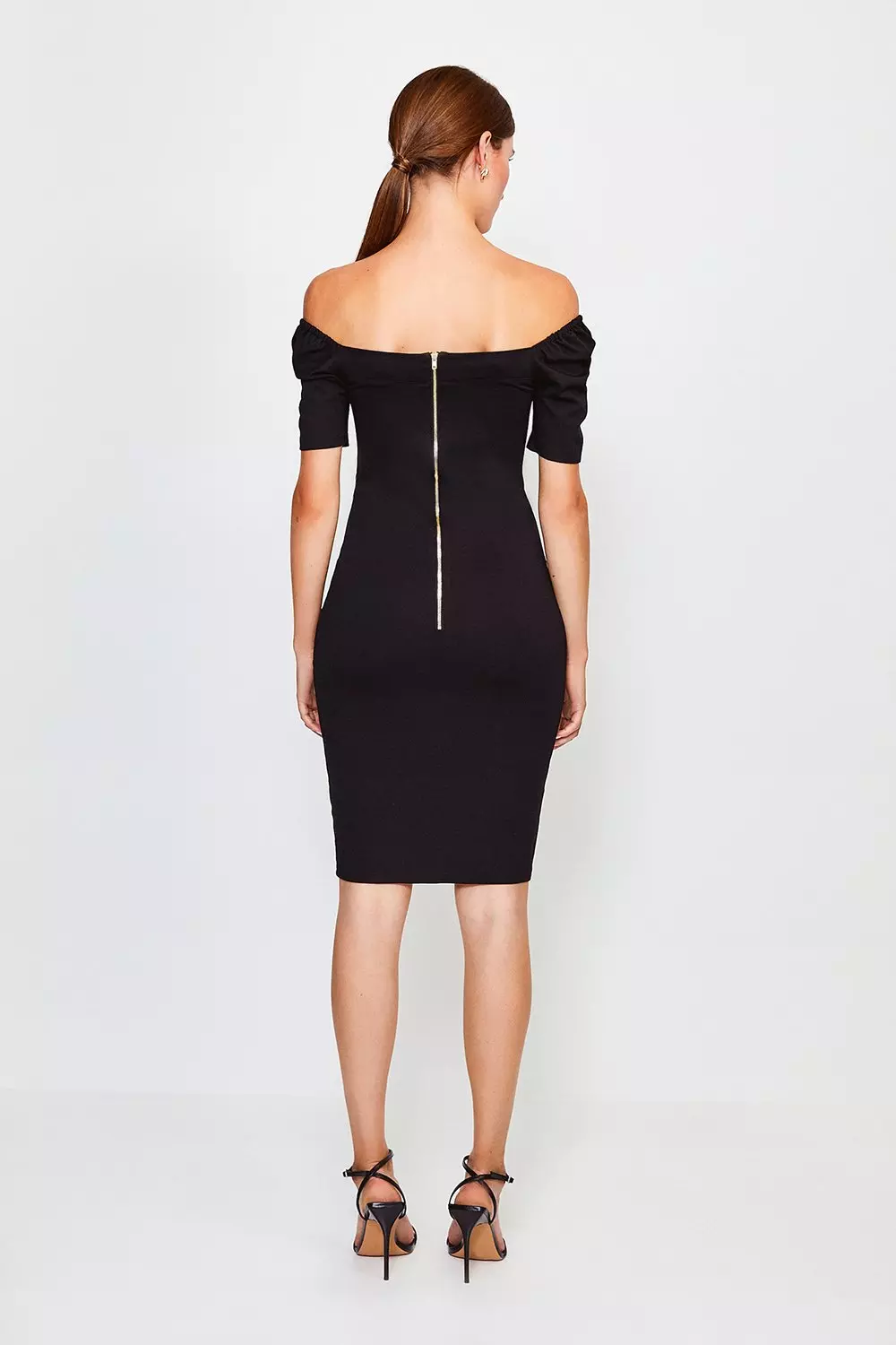 Chain Detail Bardot Dress Karen Millen