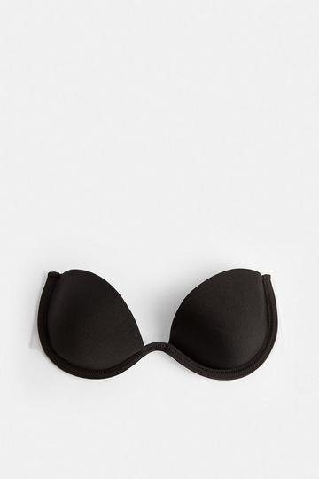 Backless Stick On Underwired Bra black