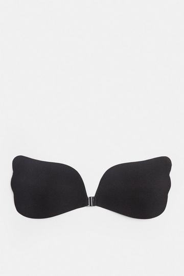 Wing Shape Gel Backed Invisible Bra black
