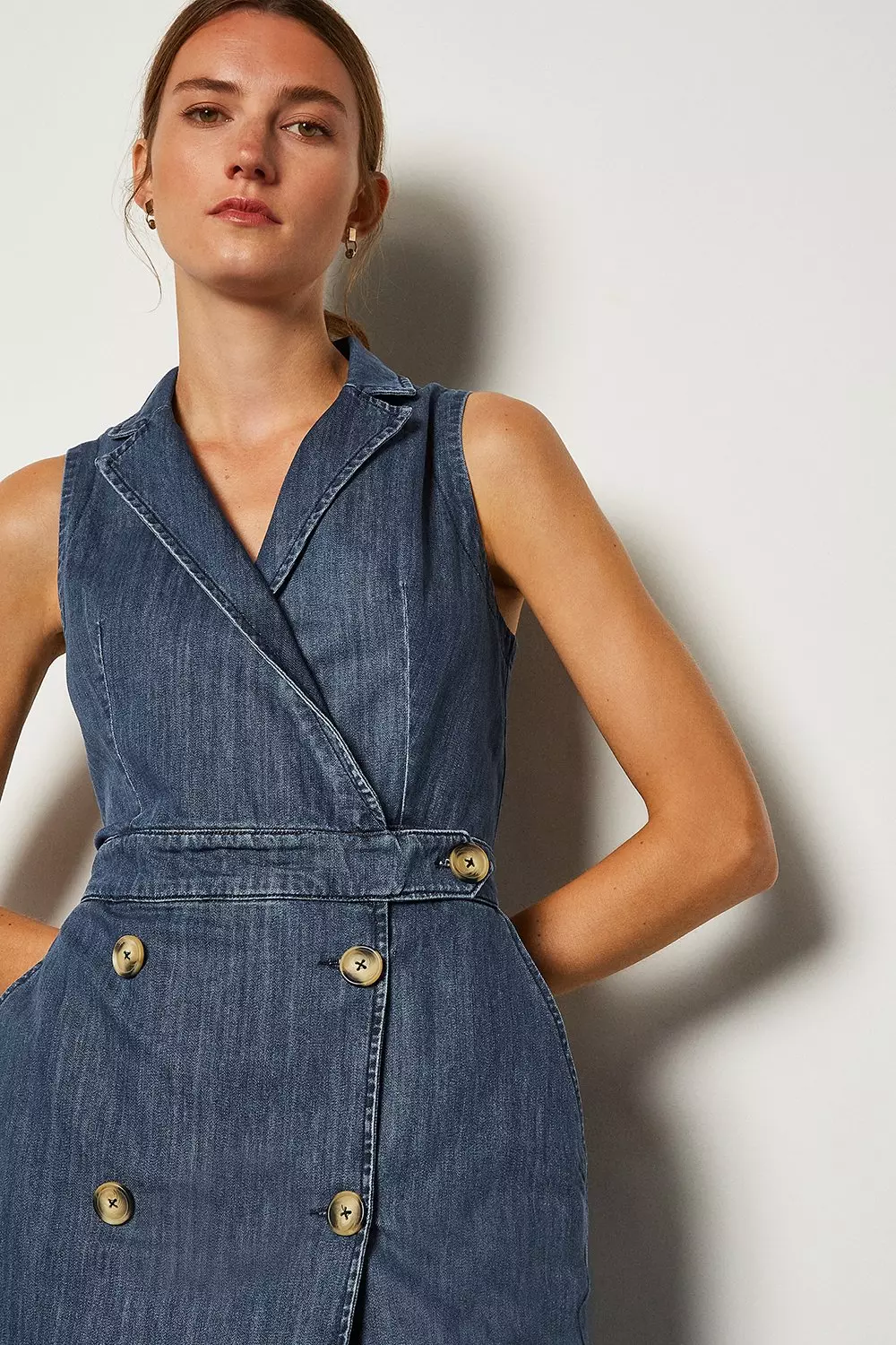 Karen millen denim dress best sale