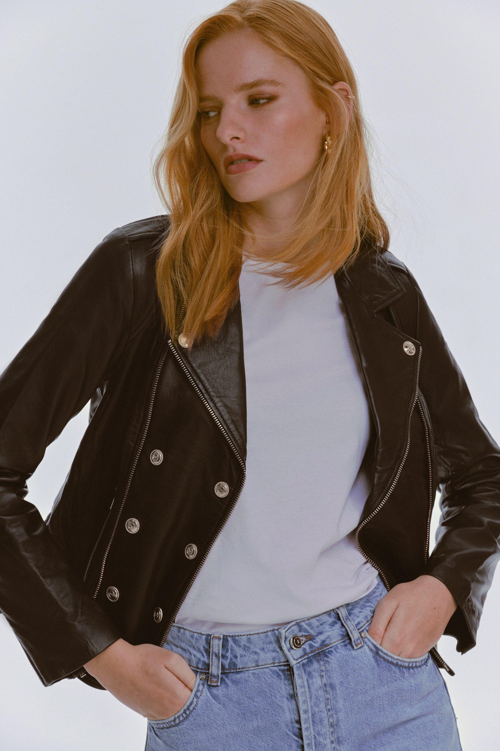 Military Leather Biker | Karen Millen