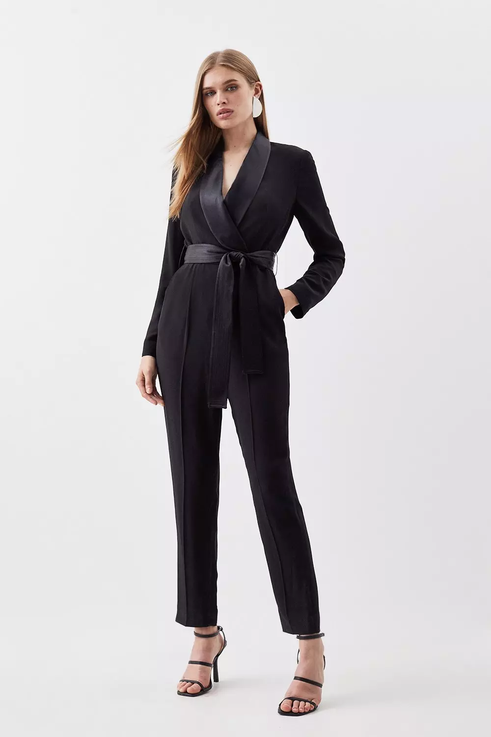 Black tuxedo jumpsuit uk online