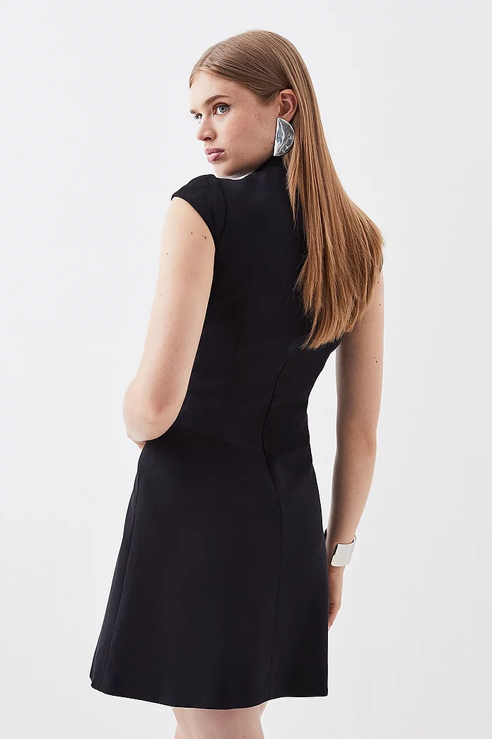 Military Tailored Mini Dress | Karen Millen Military Tailored Mini Dress | Karen Millen