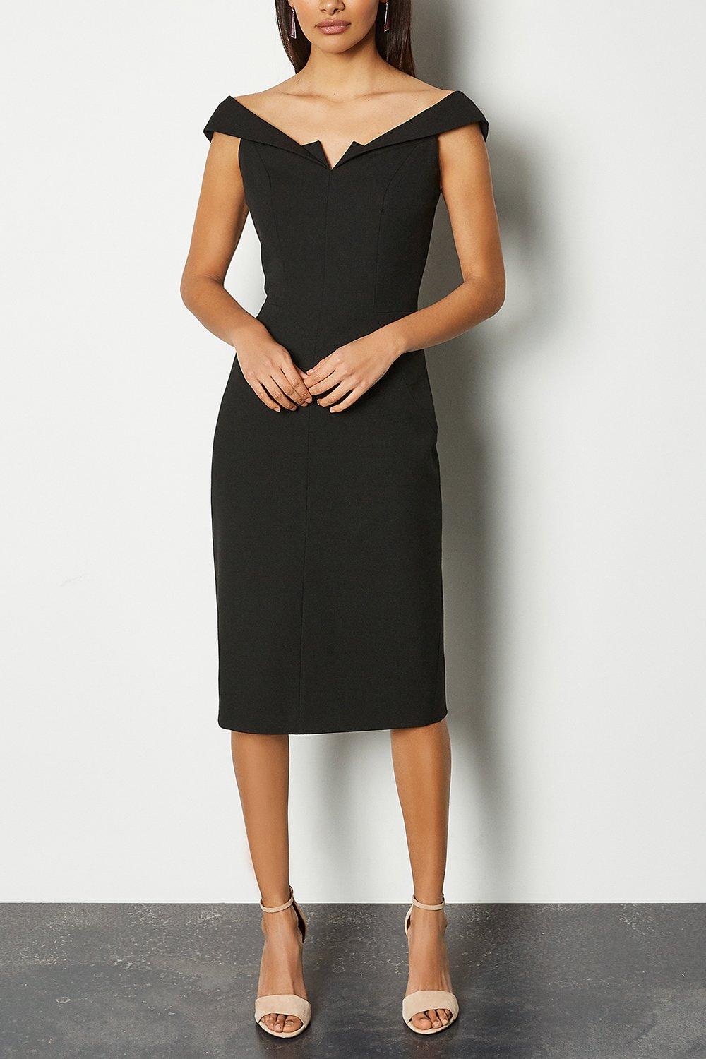 Forever Off The Shoulder Pencil Dress Karen Millen