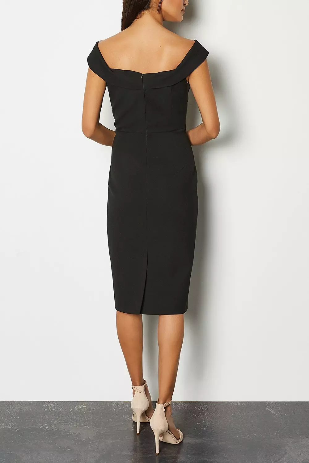 Forever Off The Shoulder Pencil Dress Karen Millen