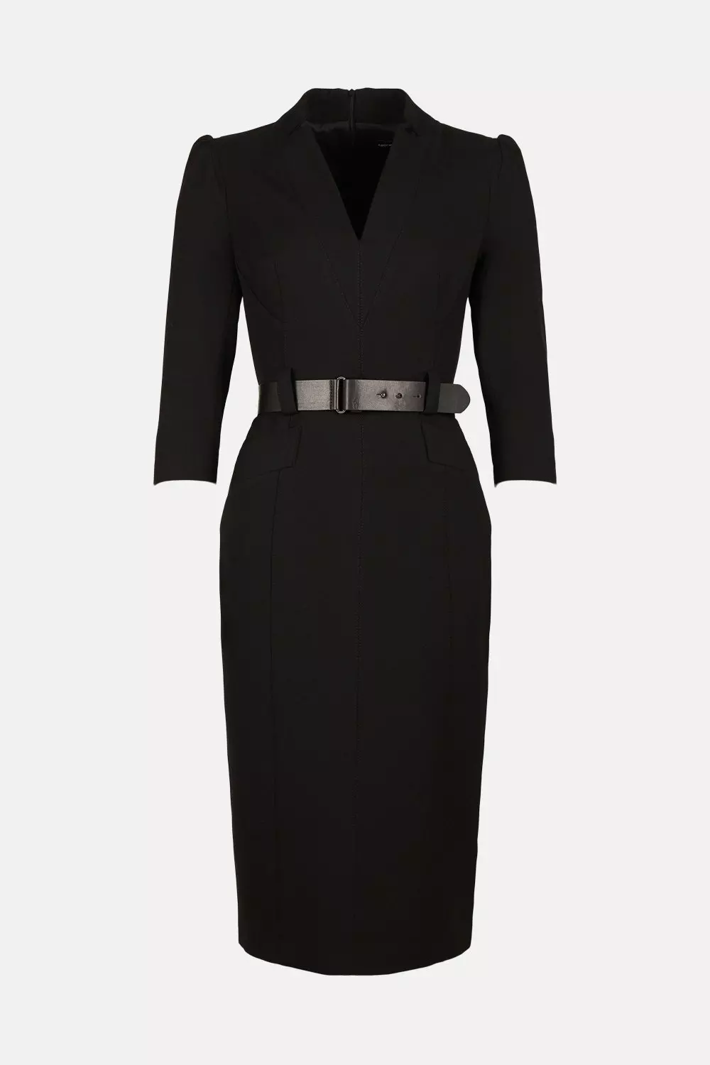 Forever Belted Midi Pencil Dress Karen Millen