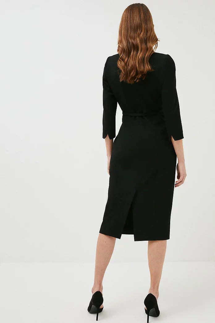 Forever Bar Belt Midi Dress | Karen Millen Forever Bar Belt Midi Dress | Karen Millen