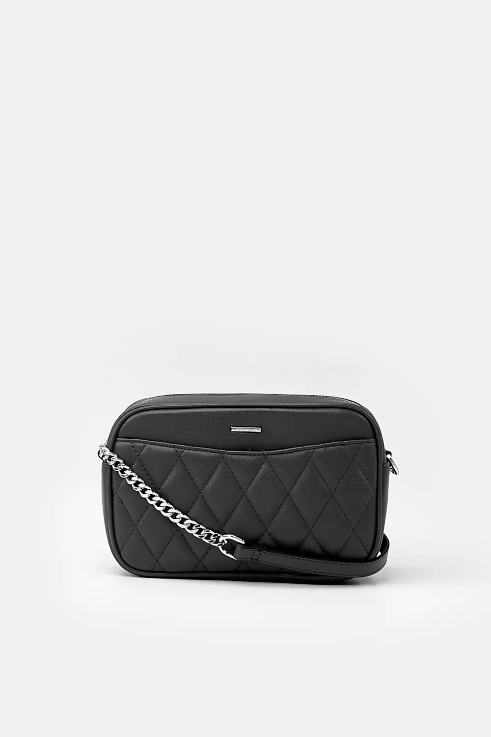 Quilted Faux Leather Crossbody Karen Millen