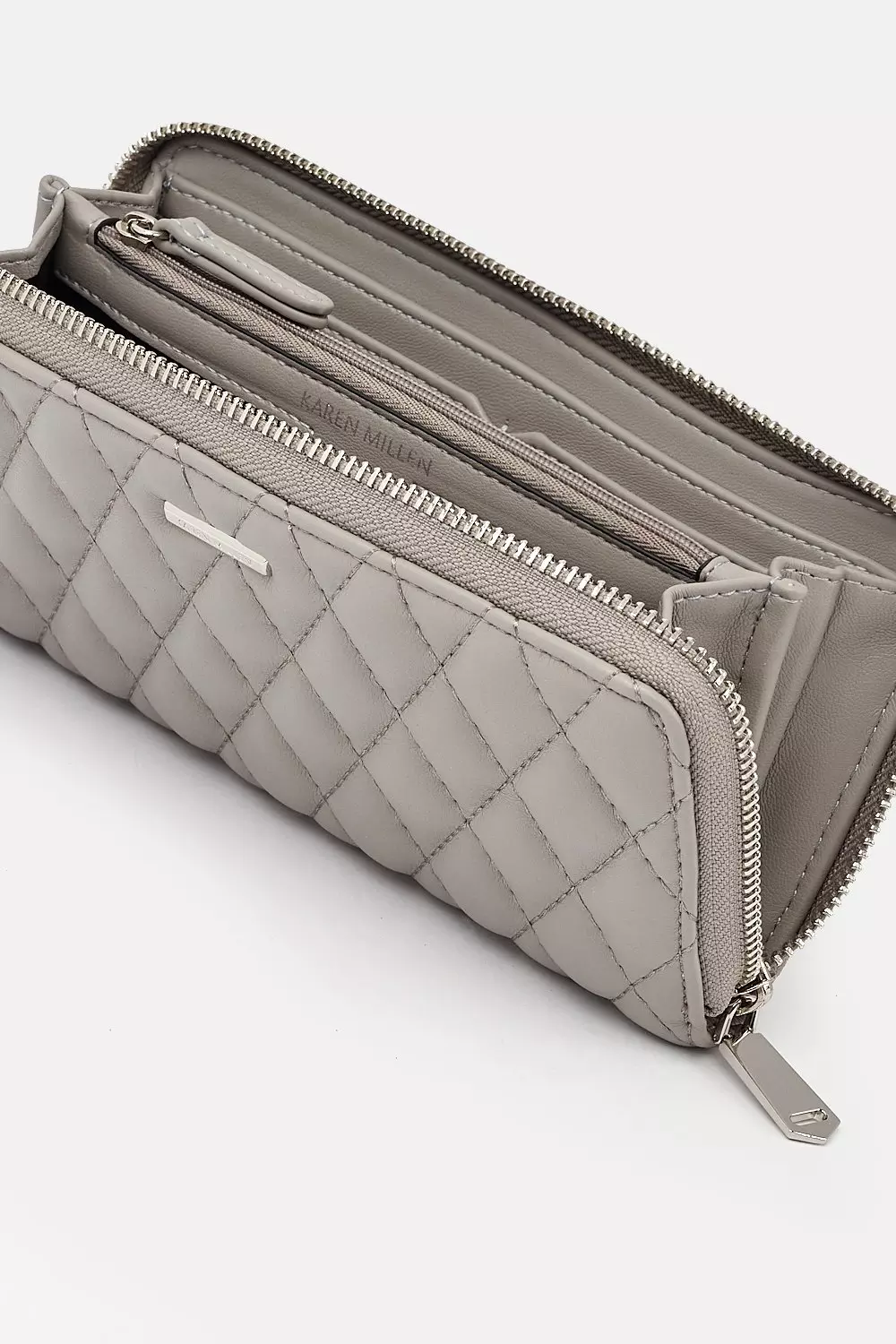 Quilted Faux Leather Purse Karen Millen