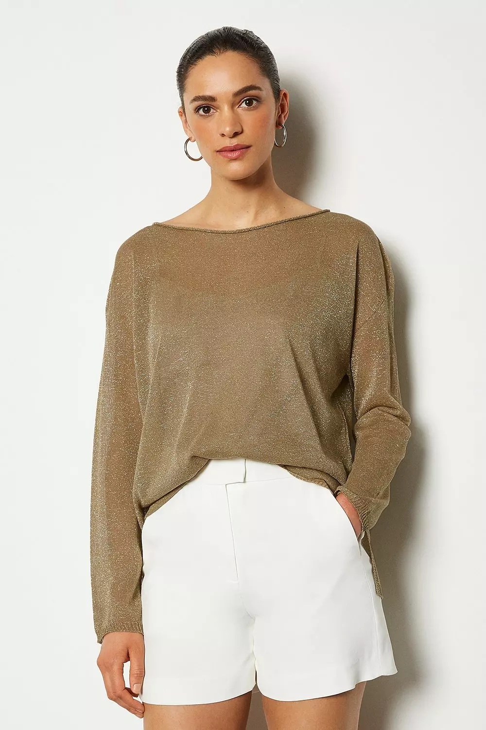 Fine Knit Sheer Jumper Karen Millen