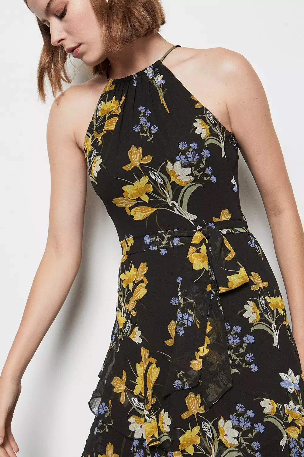 Floral Printed Maxi Dress Karen Millen