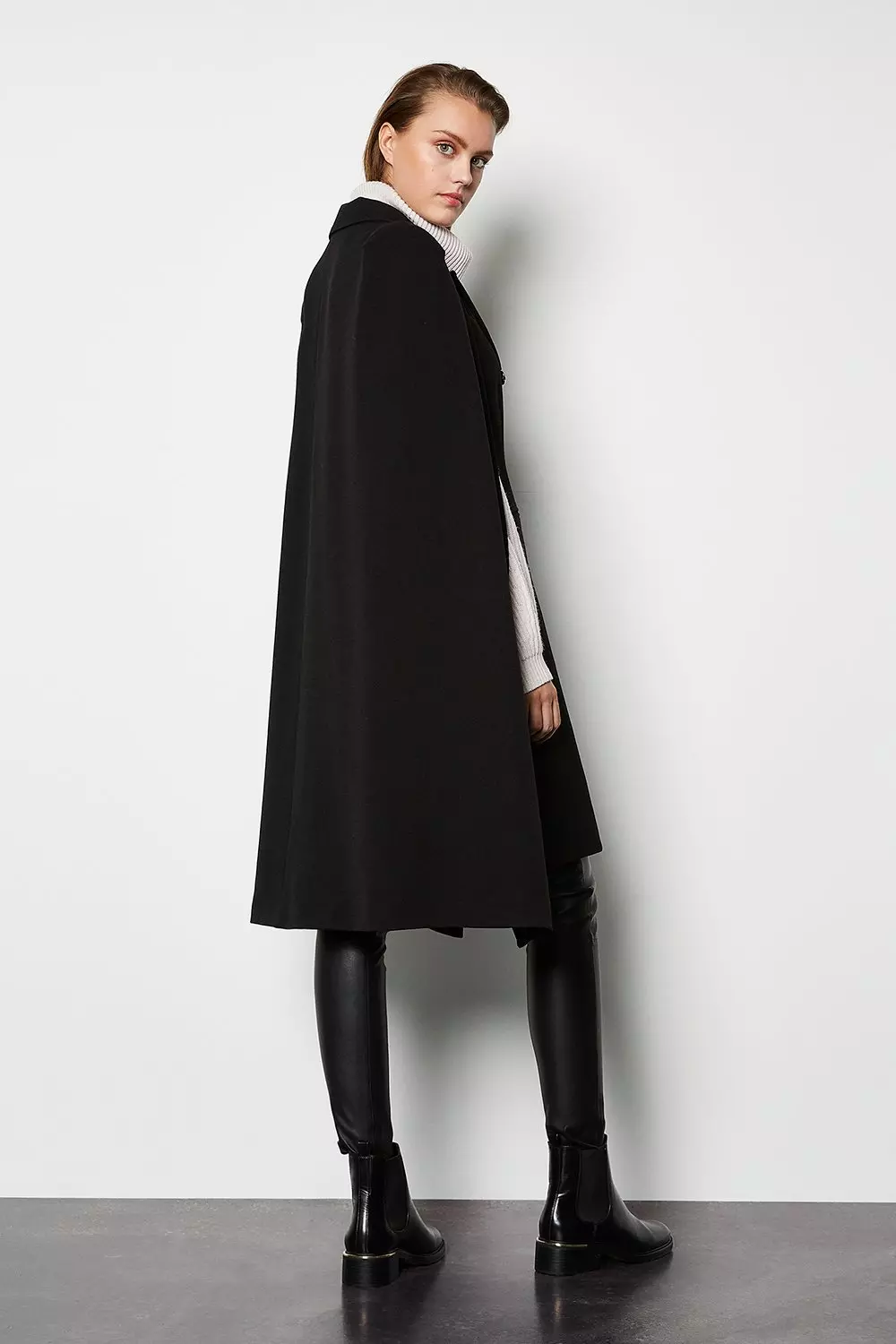 Double Breasted Tailored Cape | Karen Millen