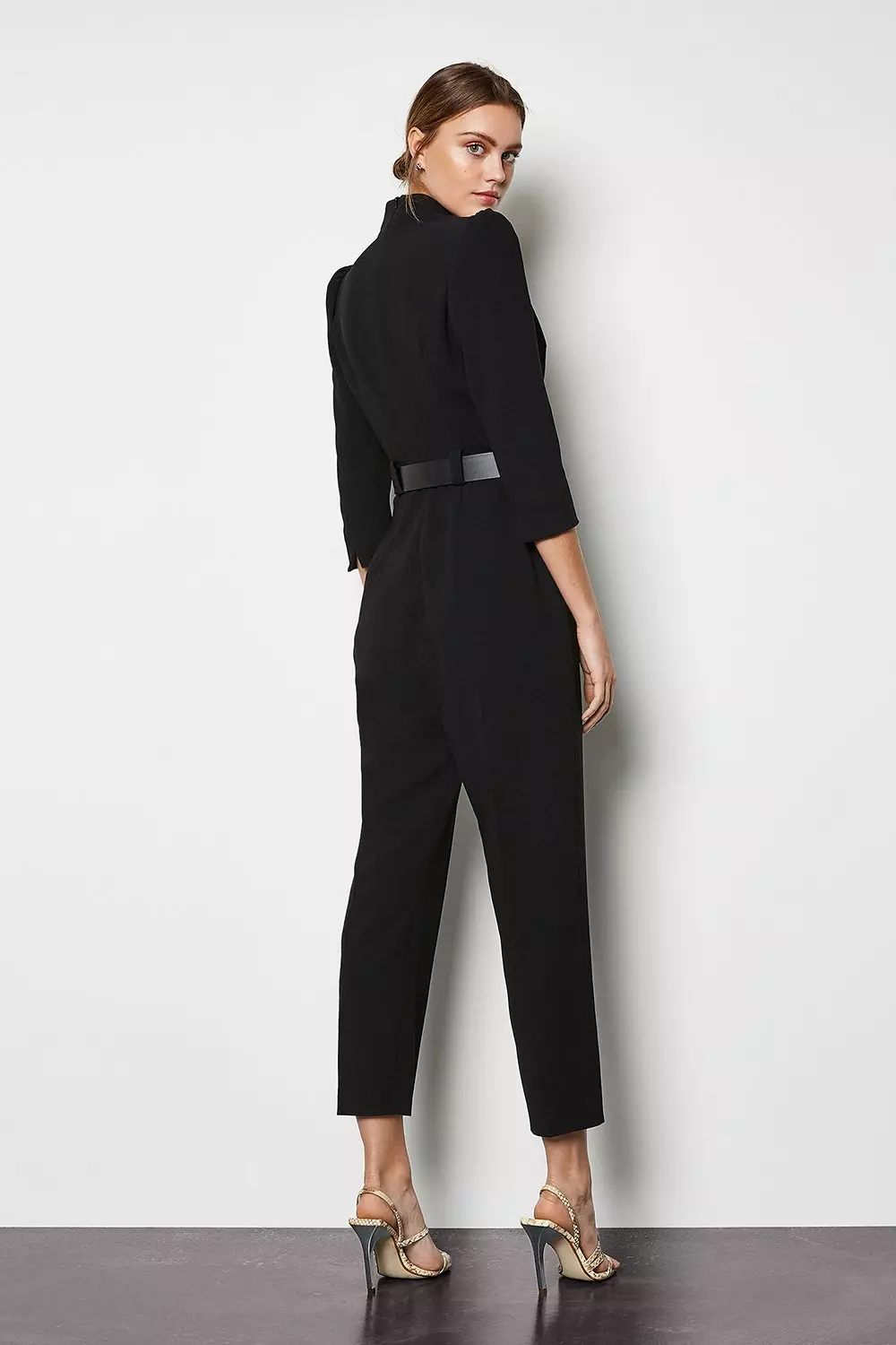 pelleq ペレック 22AW W cord belted jump suit Shop Obi belt poplin palazzo jumpsuit | eShakti