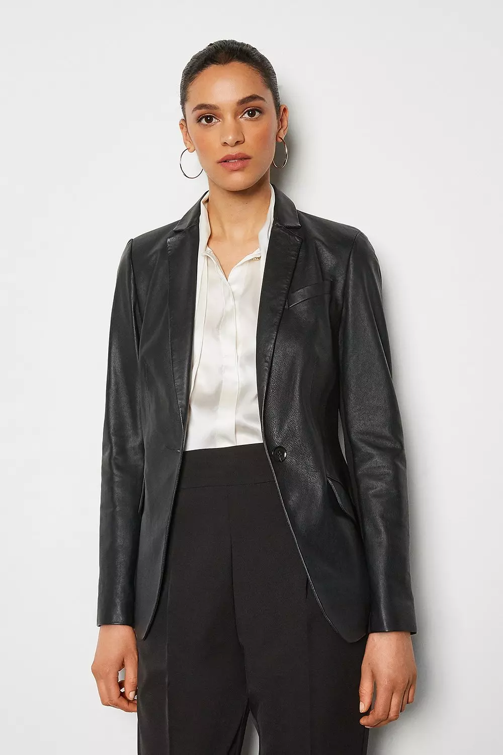 Leather blazer near me hotsell