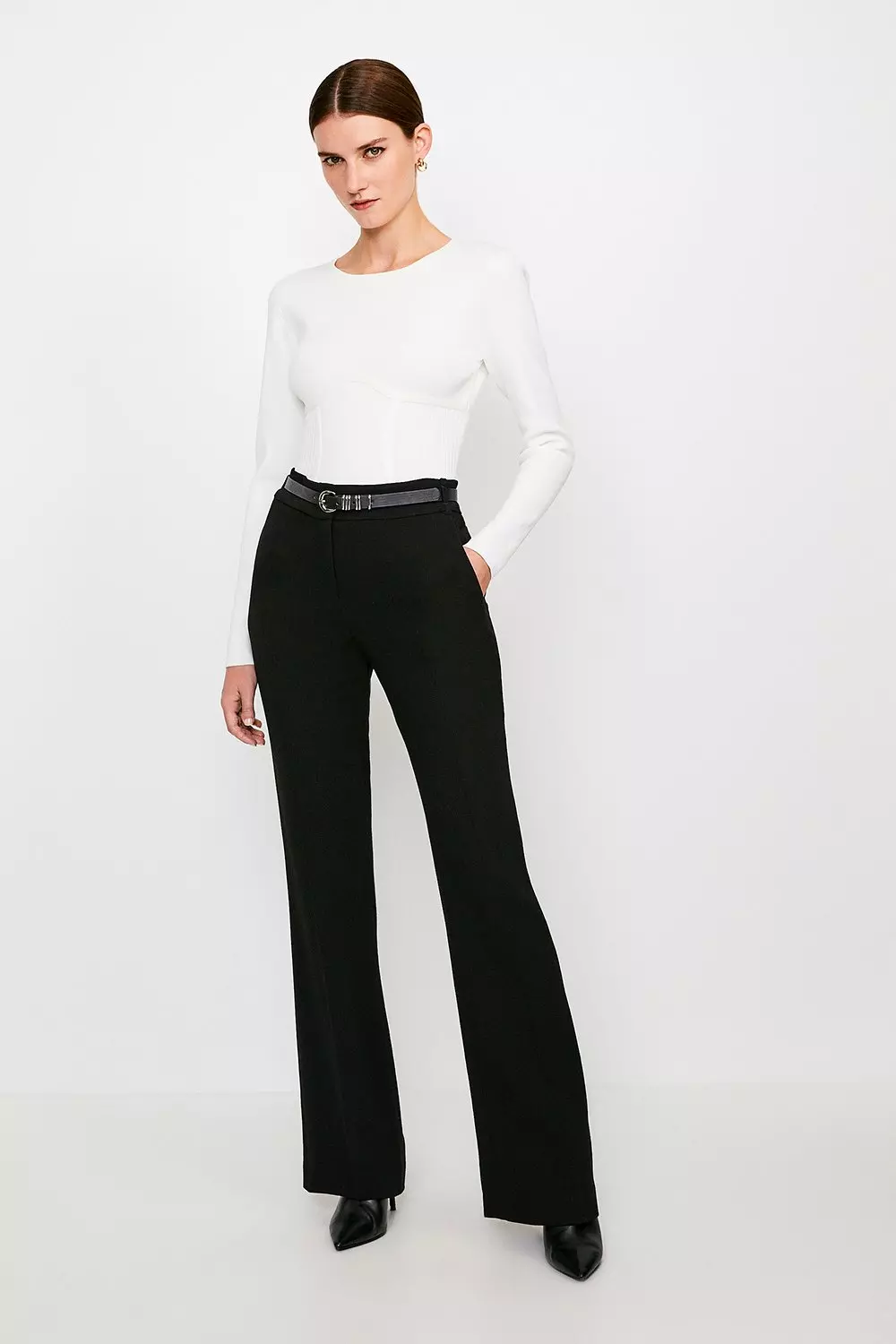 Karen millen black trousers deals