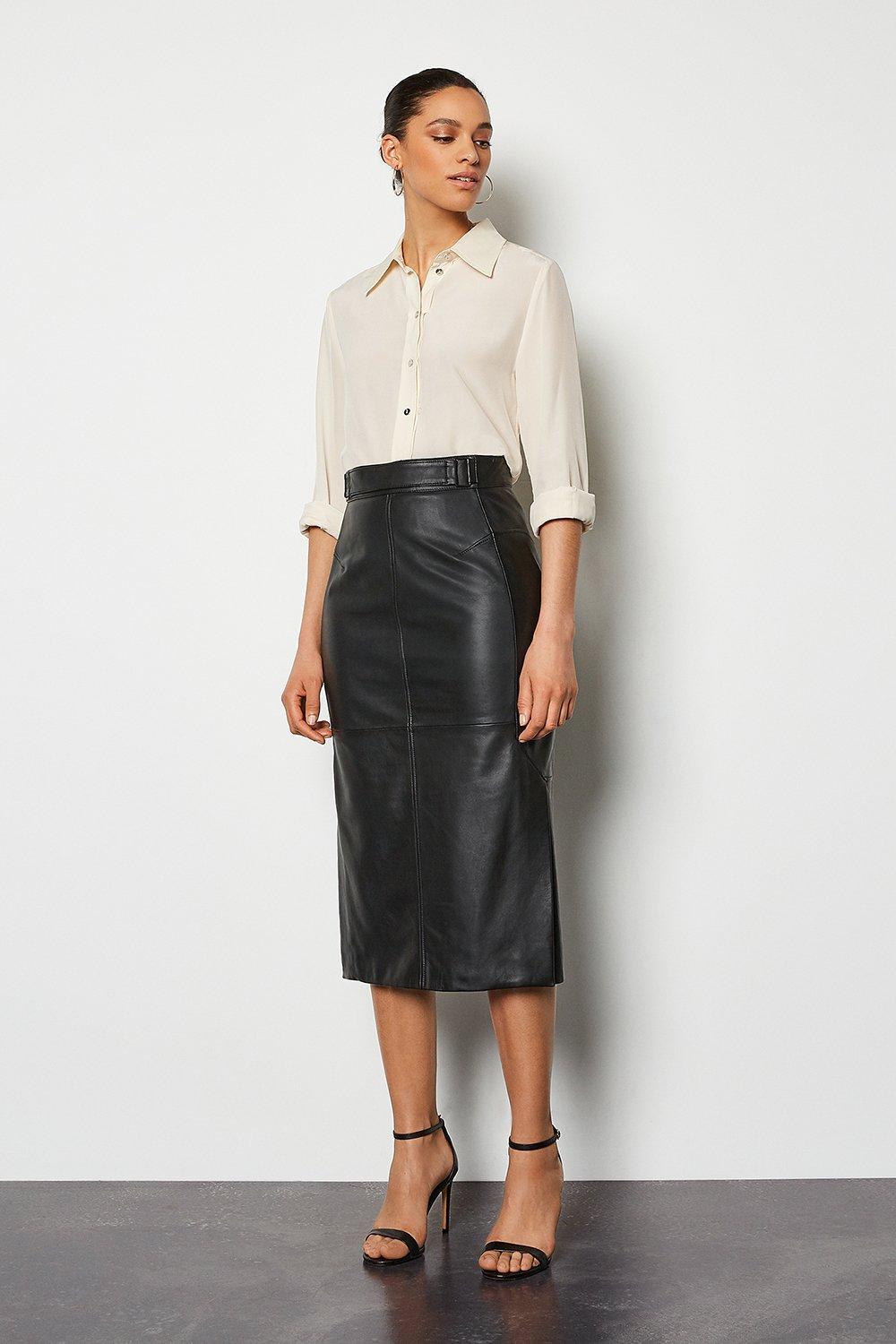 Leather Pencil Skirt Karen Millen