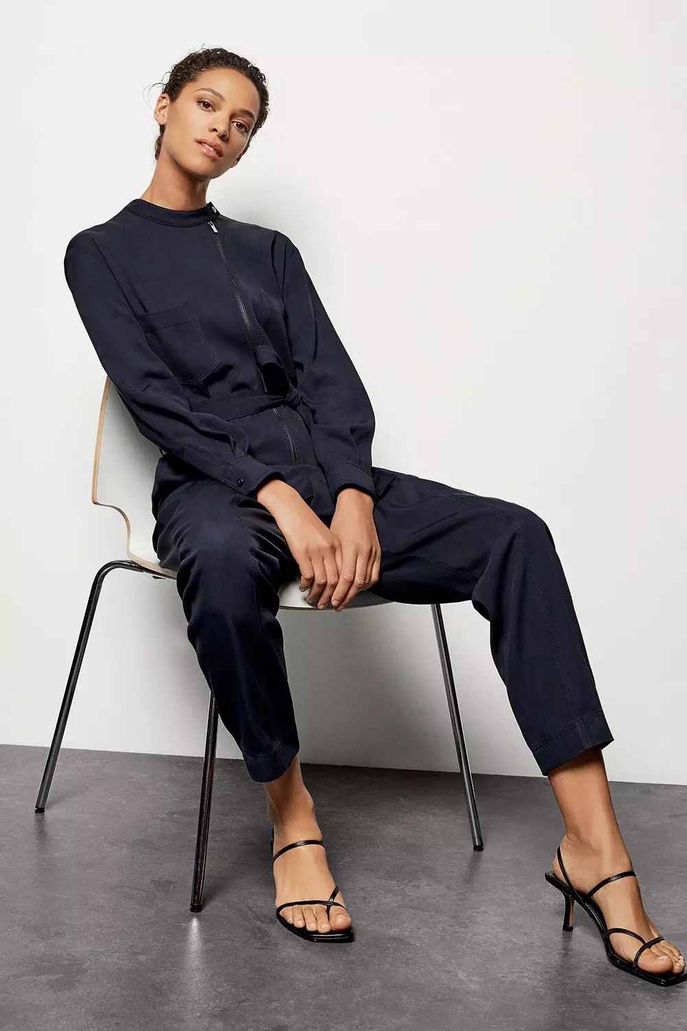 Zip Front Jumpsuit | Karen Millen