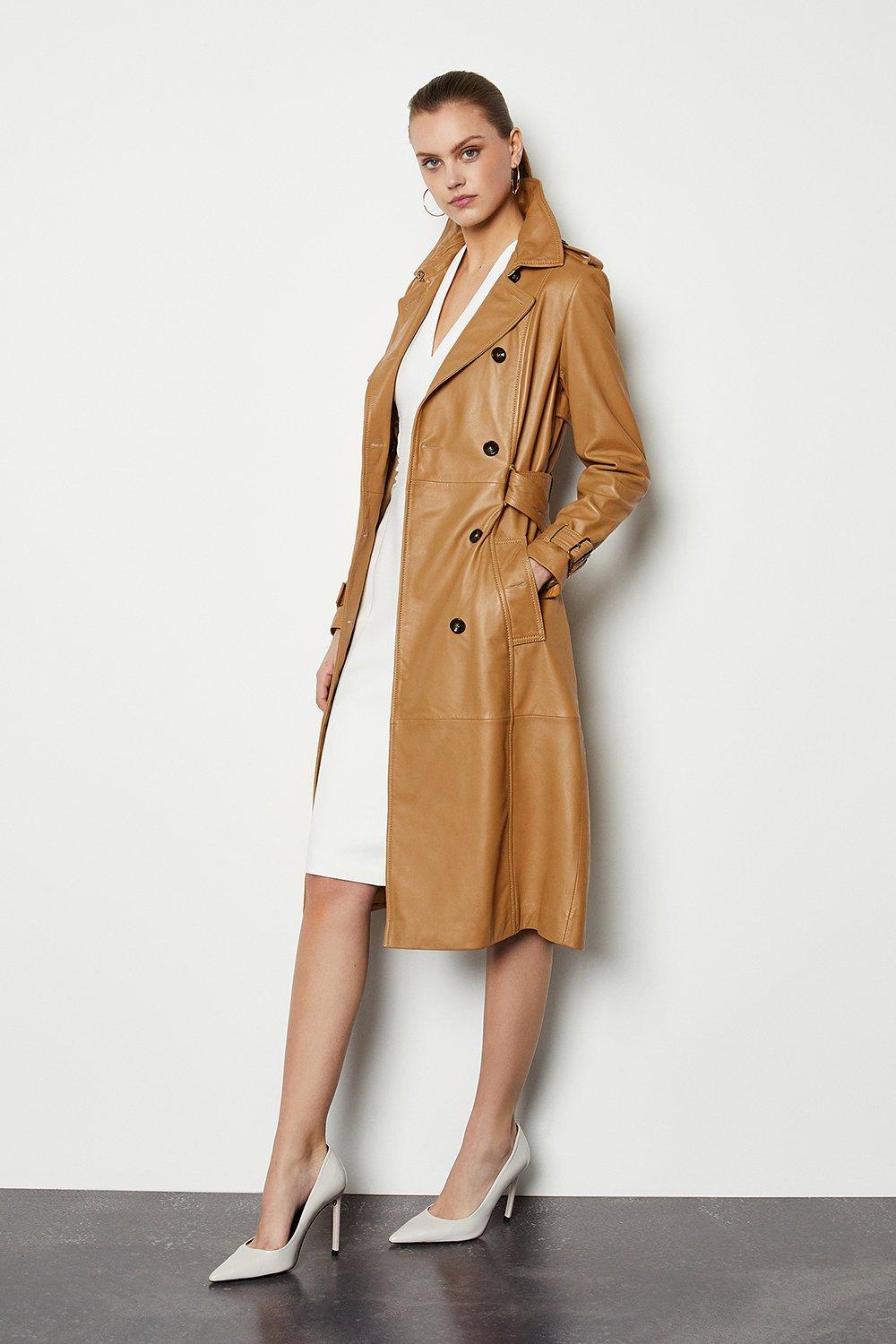 Leather Trench Coat Karen Millen