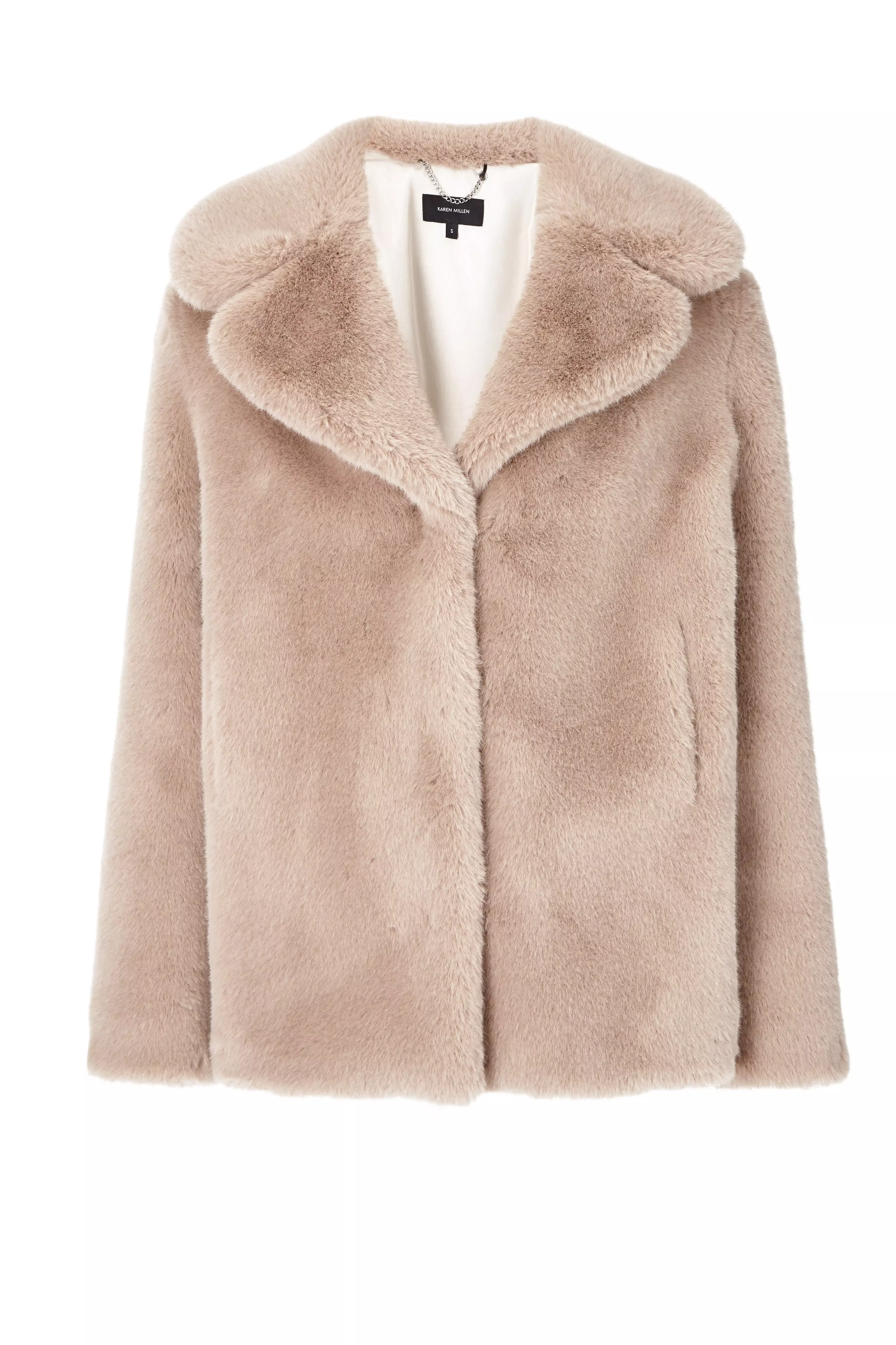 Karen millen luxury faux fur coat hotsell