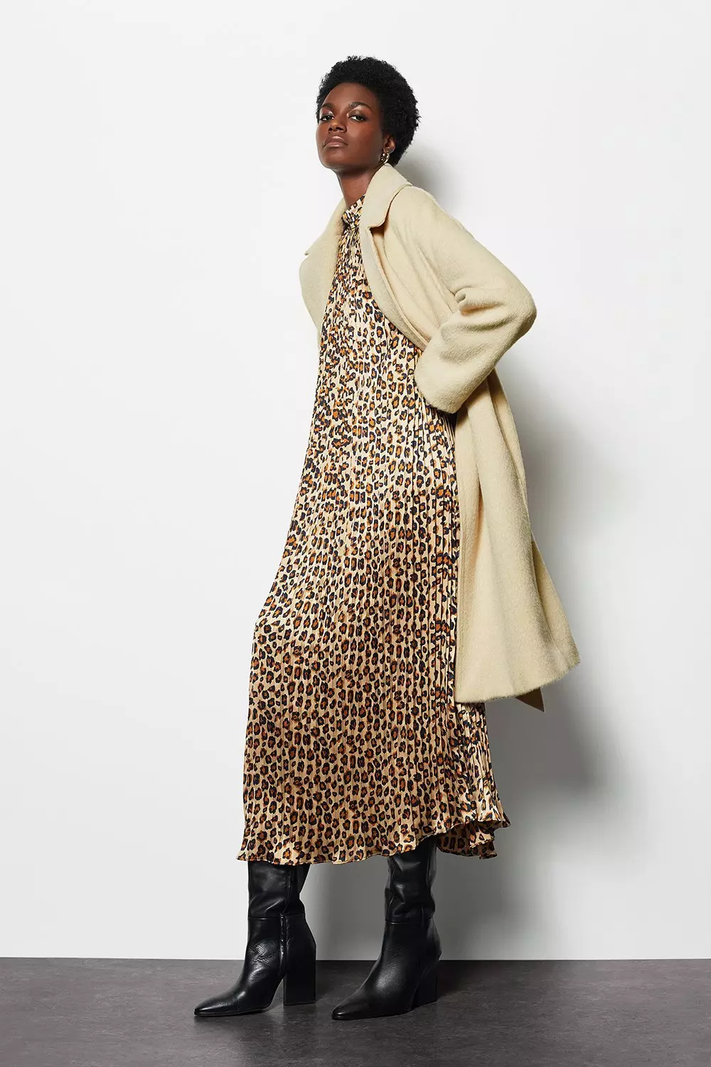 Belted Shawl Wrap Coat Karen Millen