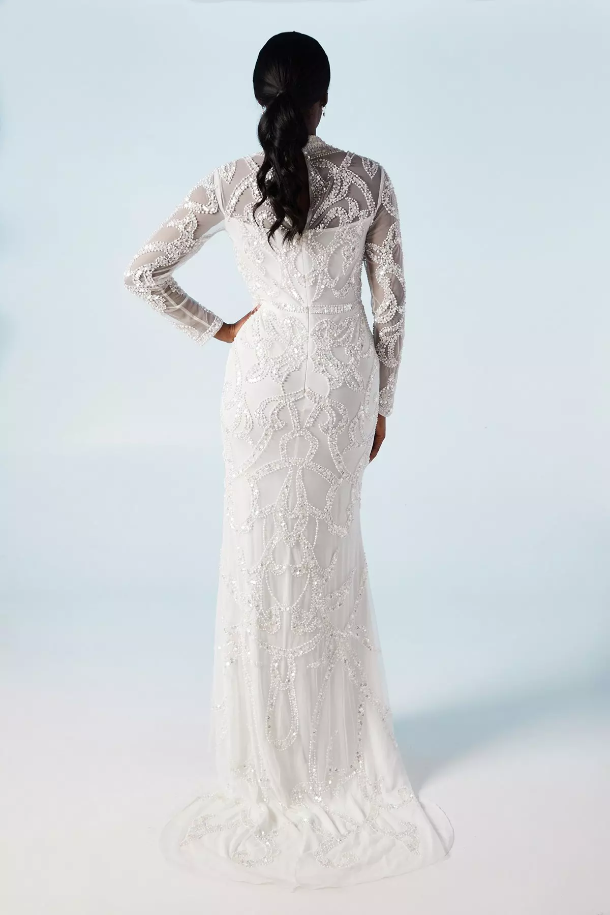 KAREN MILLEN マキシ ドレス ロング Vネック ニット アイボリー bkk22091_ivory_xl?pdp.template