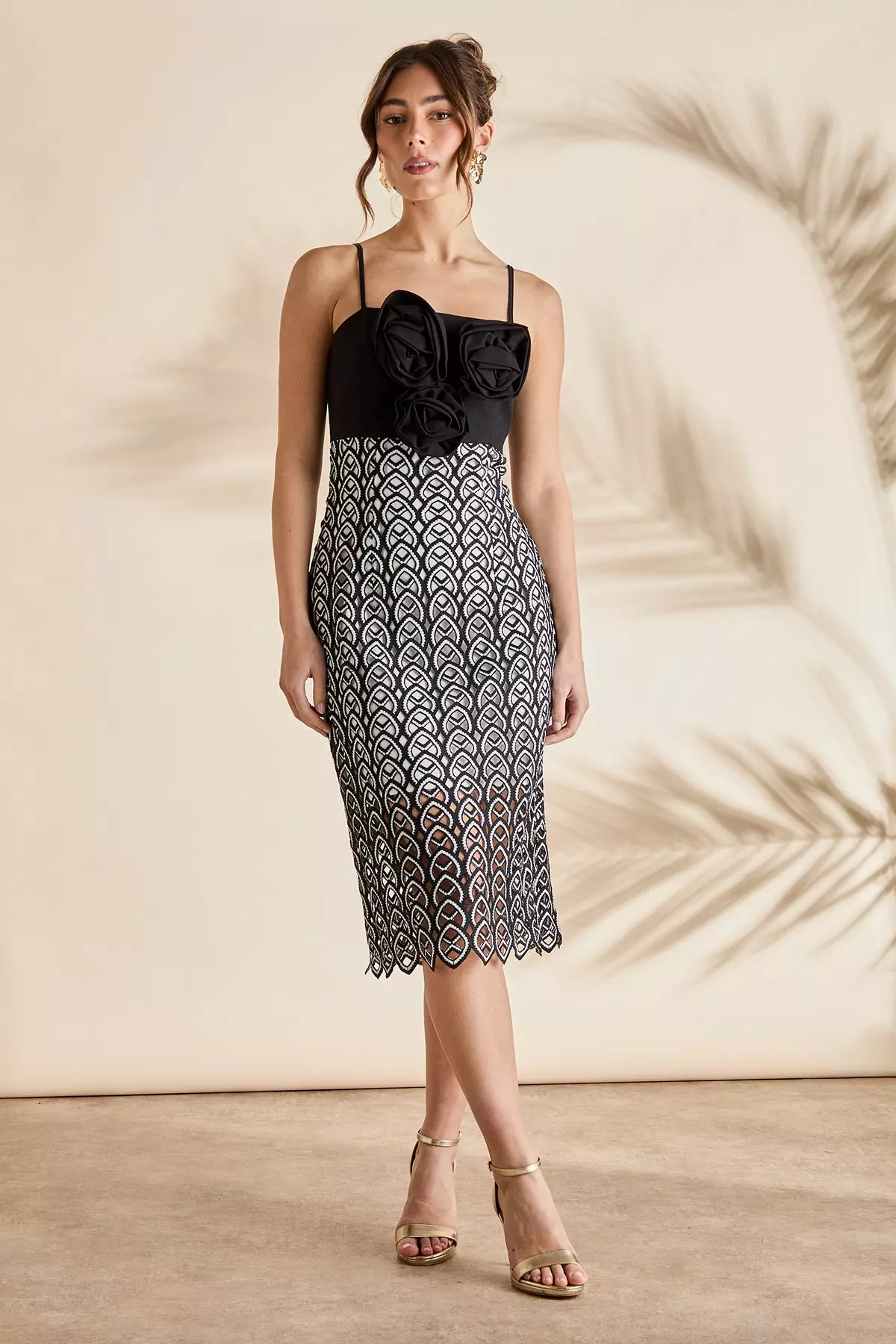 Mono Crochet Strappy Dress alternative image