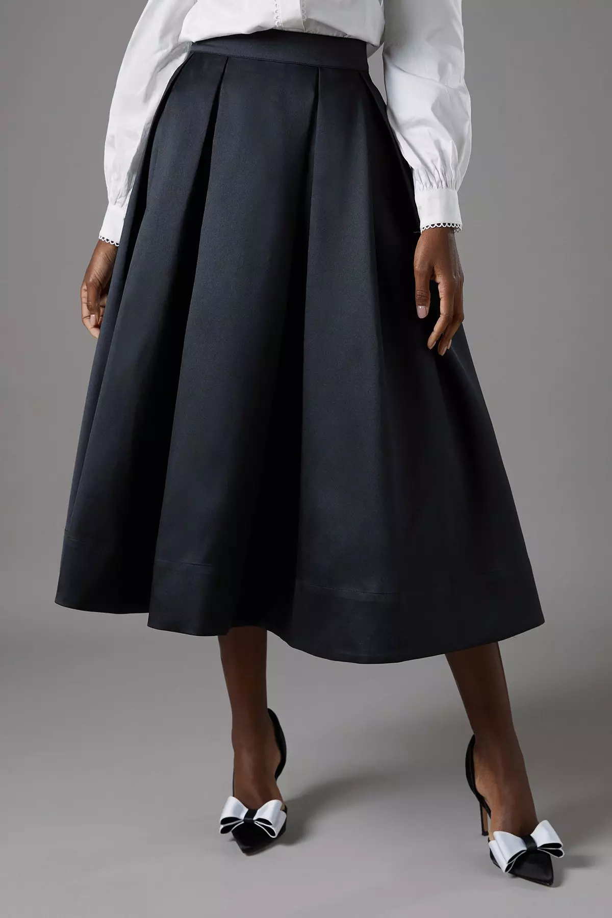 Twill Full Volume Skirt | Karen Millen