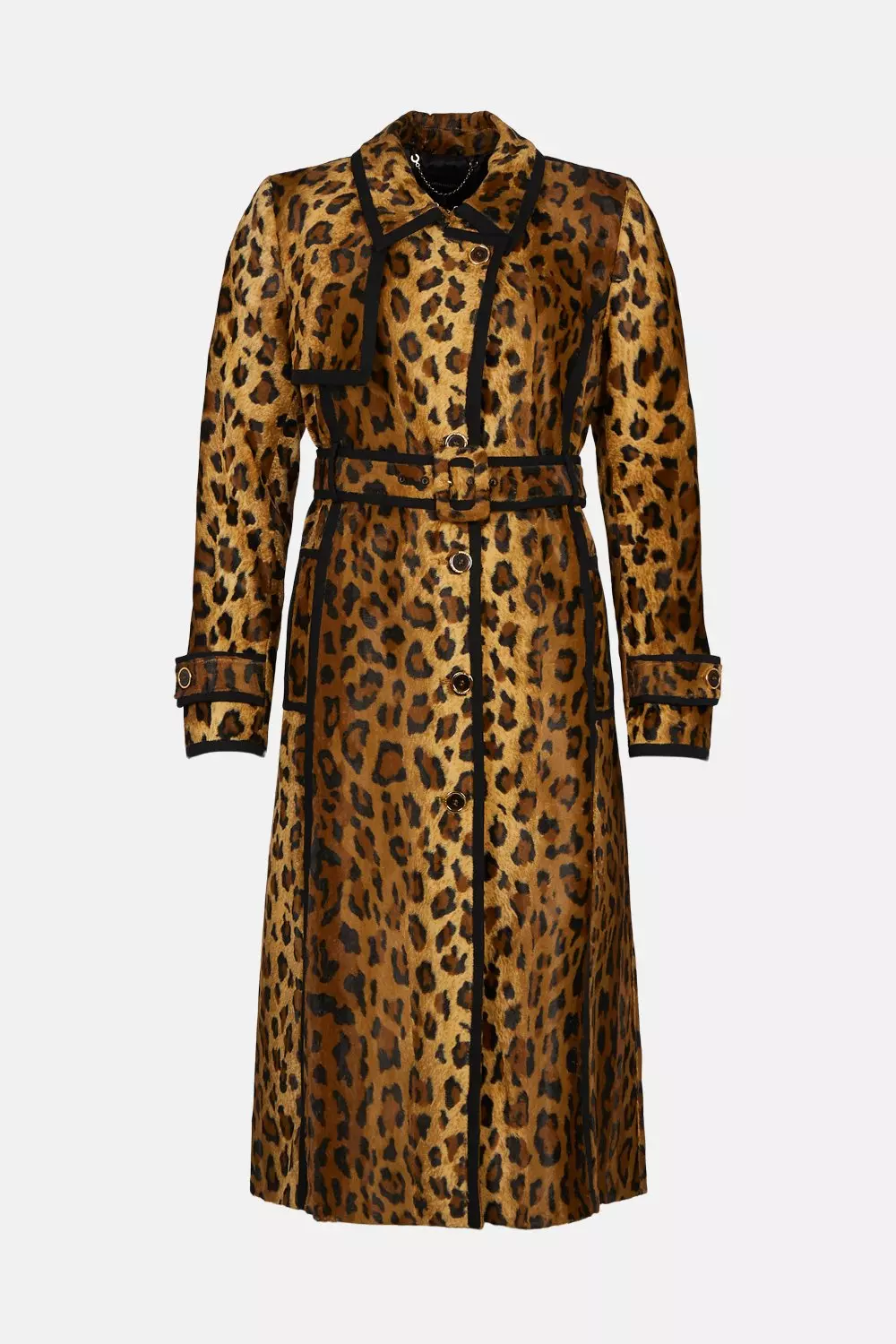 Karen millen leopard coat hotsell