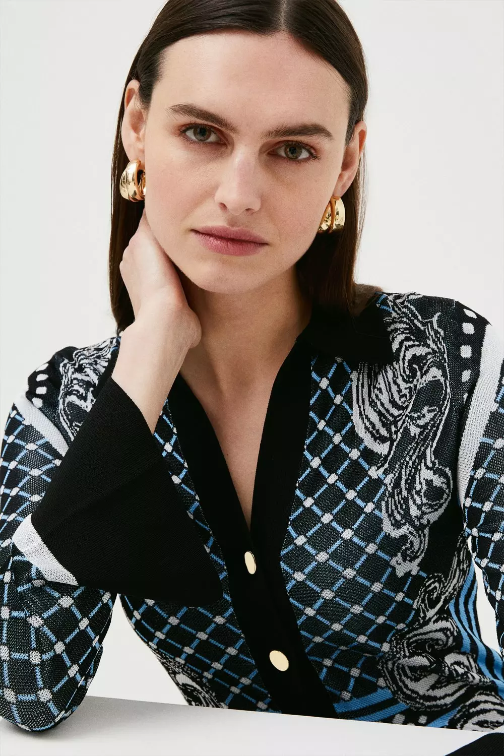 ★Karen Millen フローラルプリーツくリンクル 魅惑的マキシ★ ☆Karen Millen プリーツフローラルxリボン 魅惑的マキシ☆