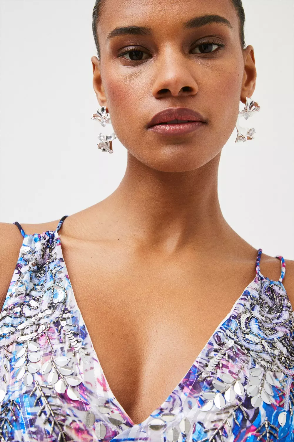 Beaded Embellished Woven Maxi | Karen Millen