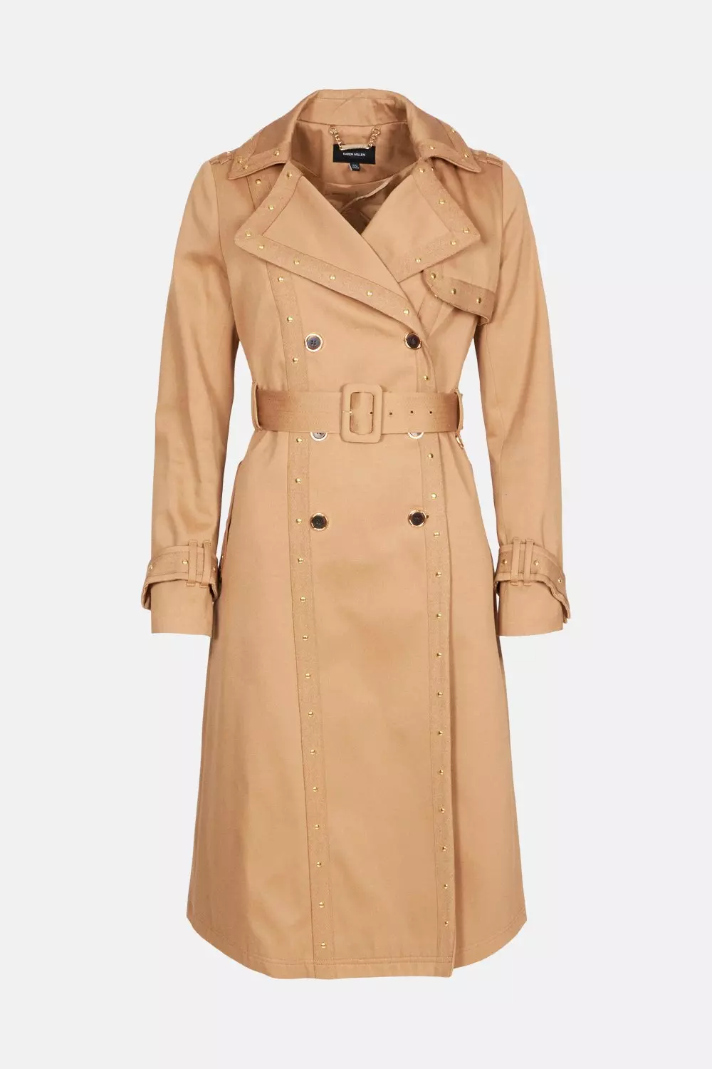 Camel Lydia Millen Studded Trench Coat alternative image