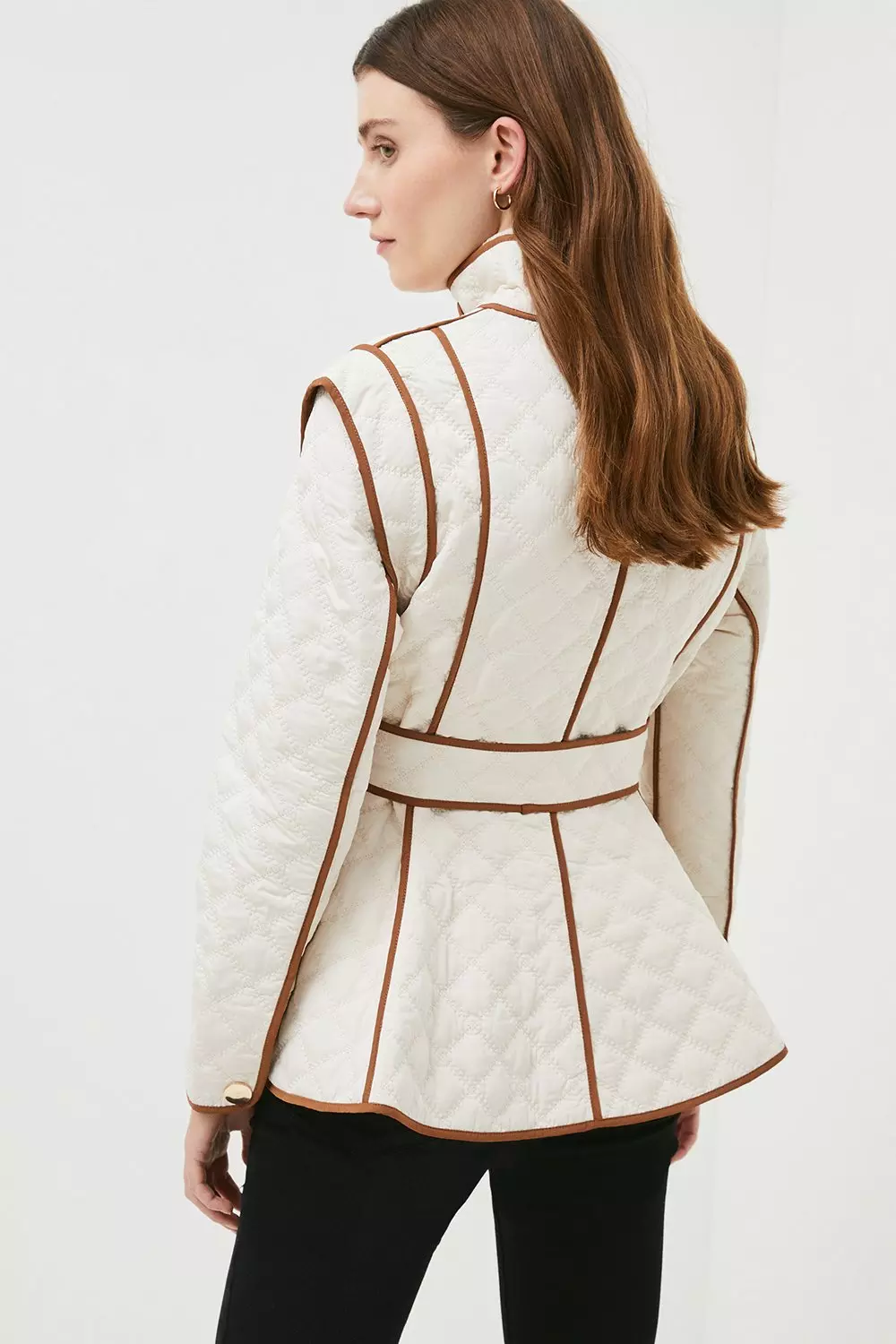 Karen millen cream coat hotsell